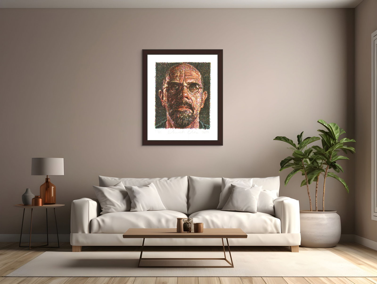 Chuck Close - Self Portrait - 2007 Serigraph - SIGNED 38" x 30" - 6