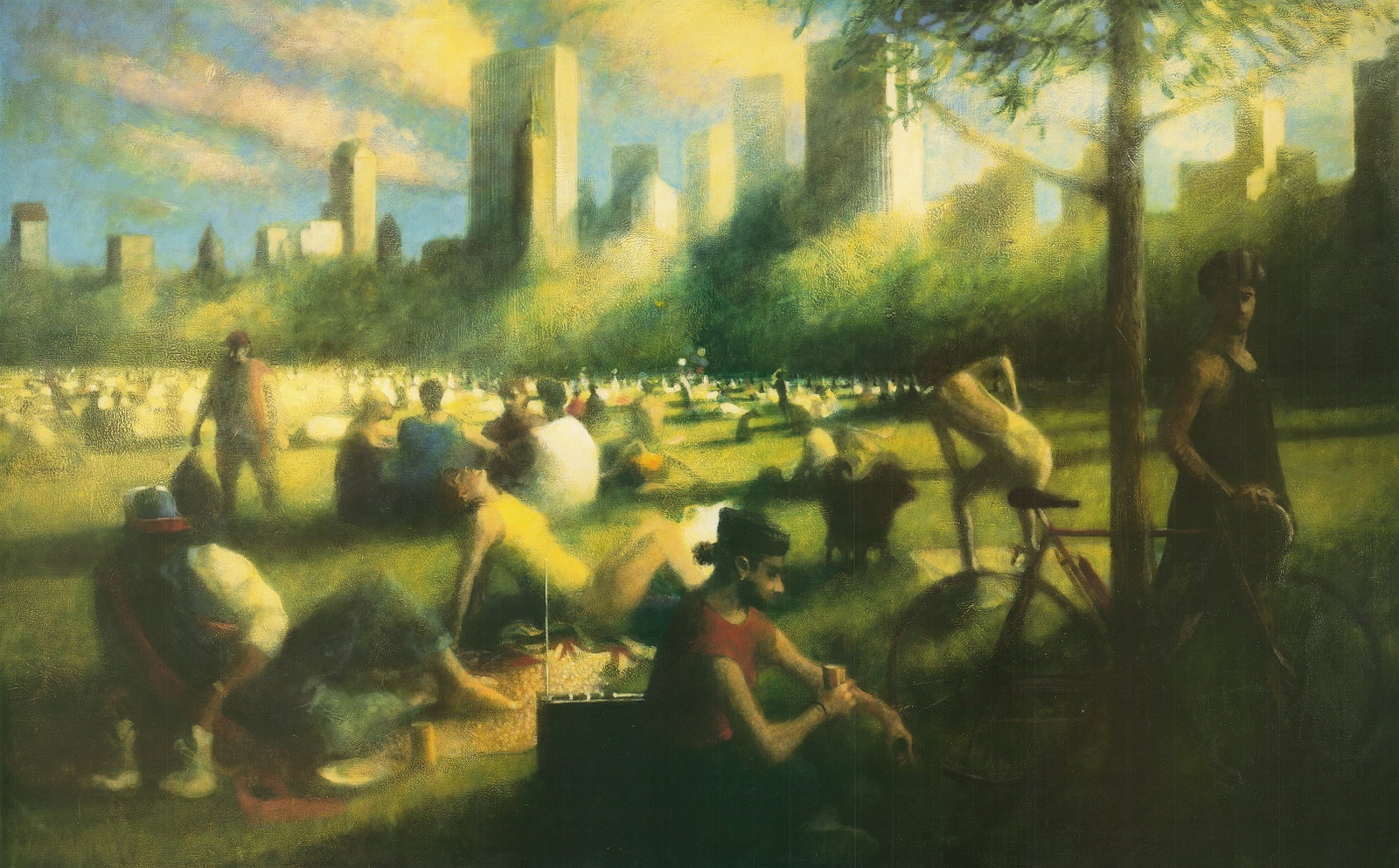 Bill Jacklin - Sheep Meadow III - 1990 Offset Lithograph - SIGNED 24" x 36" - 3