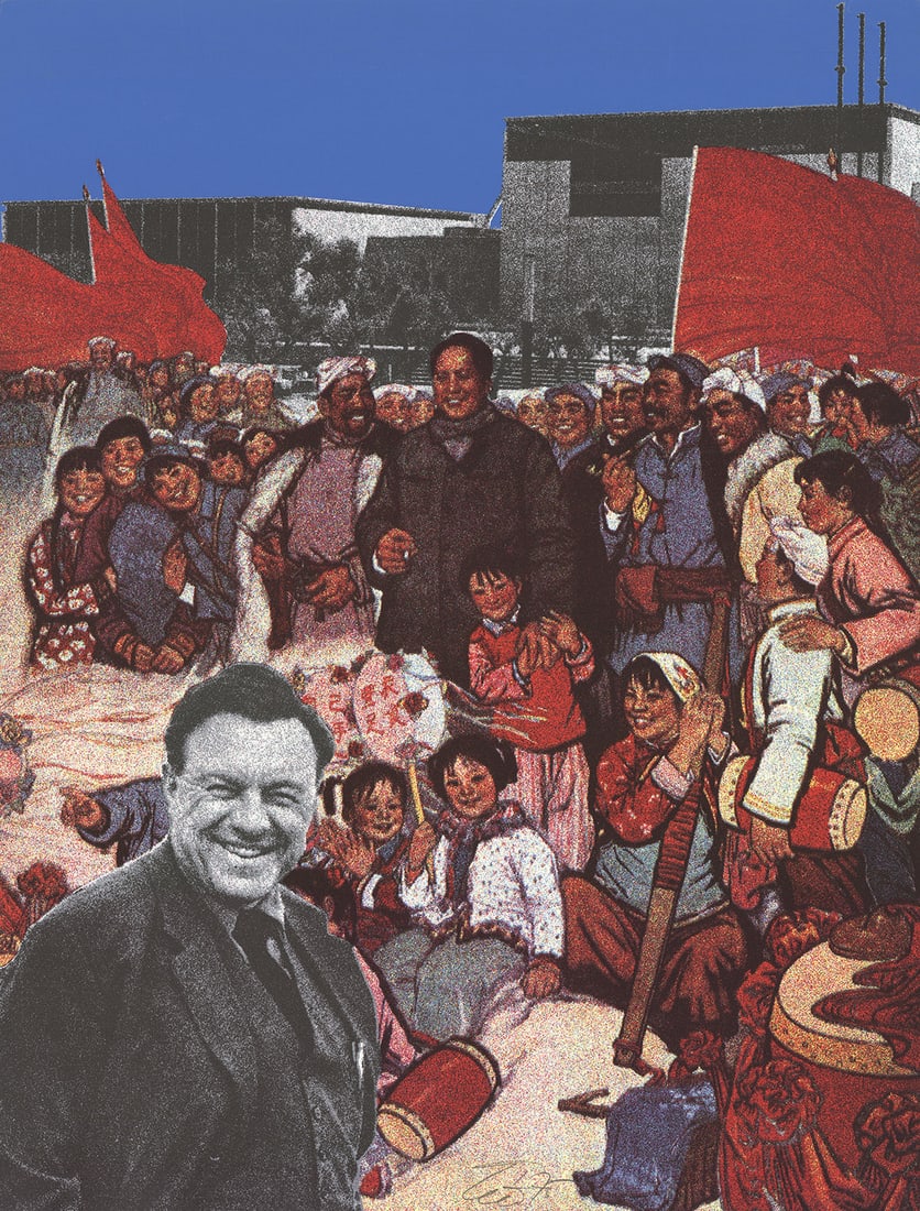 Anthony Cortez - Teddy Kollek, Mayor - 1975 Serigraph - SIGNED 31.25" x 23.75": Teddy Kollek, Mayor by Anthony Cortez, 1975 Signed Serigraph. Paper size is 31.25 x 23.75 inches, with an image size of 31.25 x 23.75 inches. The Serigraph is from an edition size of 150 and is not