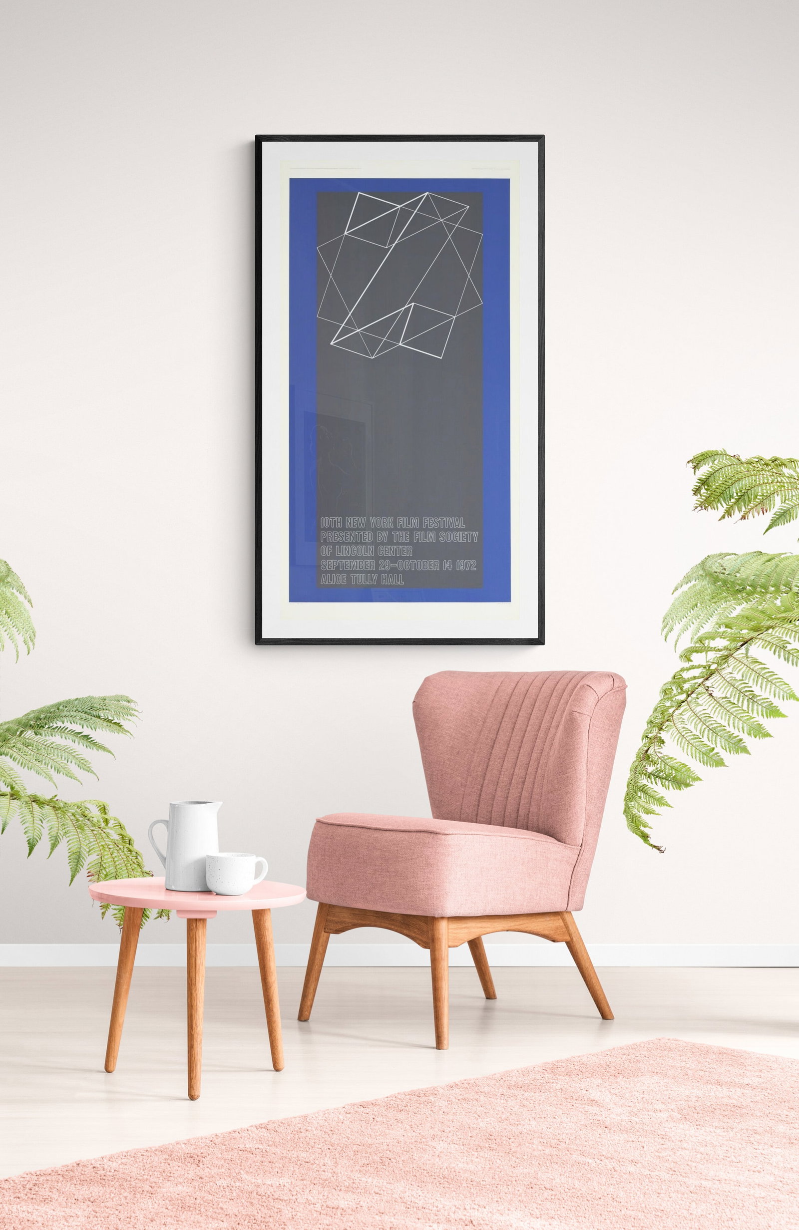 Josef Albers - The 10th New York Film Festival - 1972 Serigraph - SIGNED 50" x 26" - 7