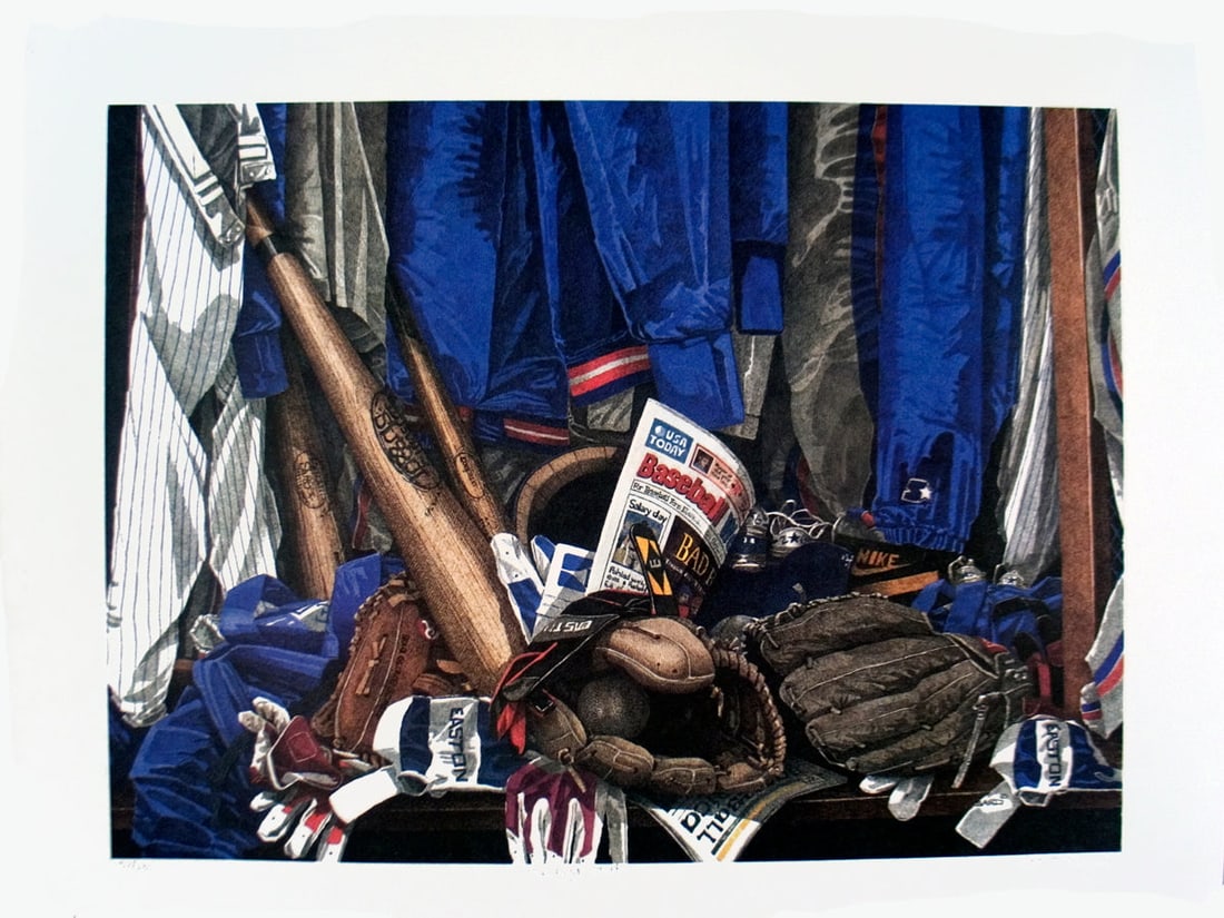 Dwight Baird - The Right Stuff - 1994 Offset Lithograph - SIGNED 17.5" x 24": The Right Stuff by Dwight Baird, 1994 Signed Offset Lithograph. Paper size is 17.5 x 24 inches, with an image size of 14.5 x 19.25 inches. The Offset Lithograph is from an edition size of 250 and is
