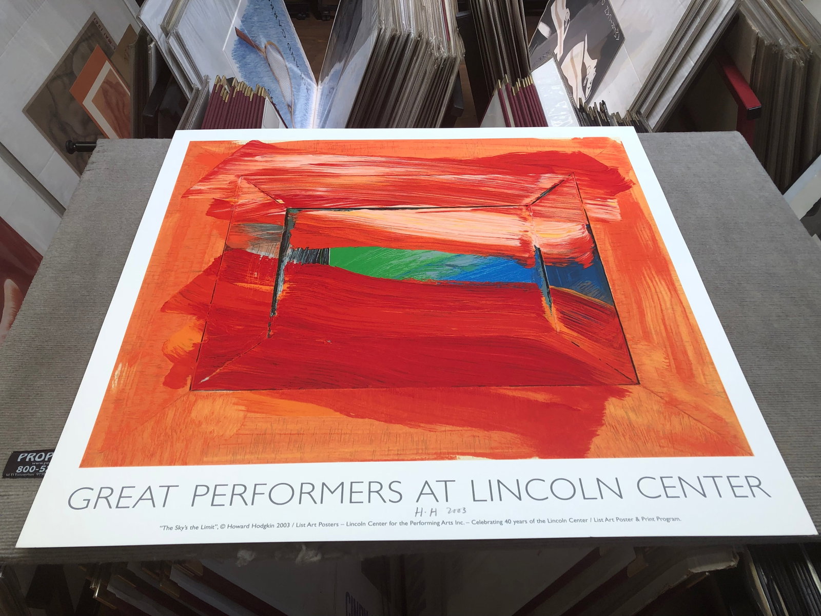 Howard Hodgkin - The Sky's The Limit - 2002 Serigraph - SIGNED 30" x 33" - 2