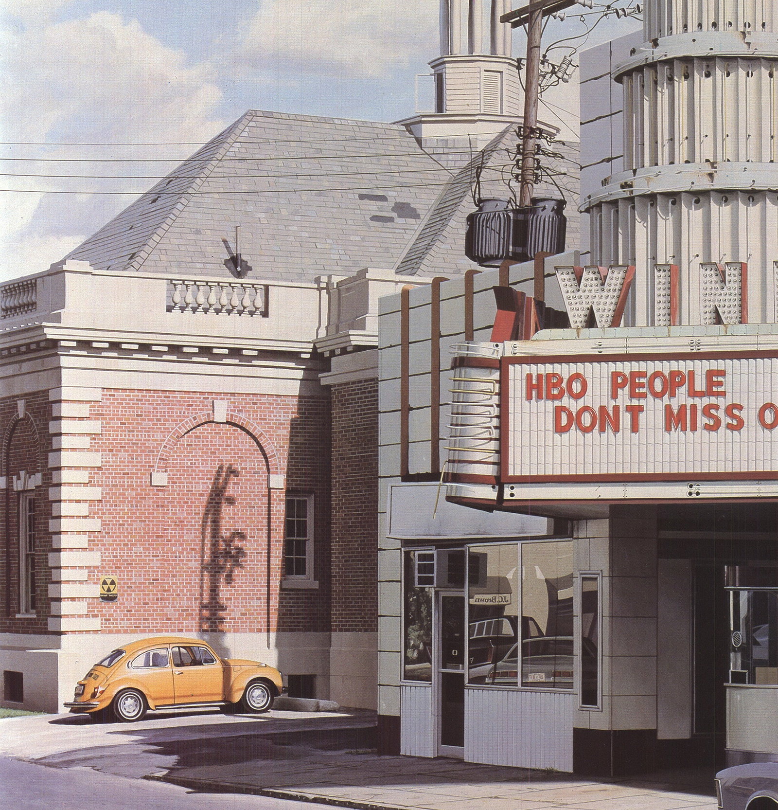 Davis Cone - The Wink Theater/Playhouse - 1975 Offset Lithograph - SIGNED 19" x 20.75" - 3