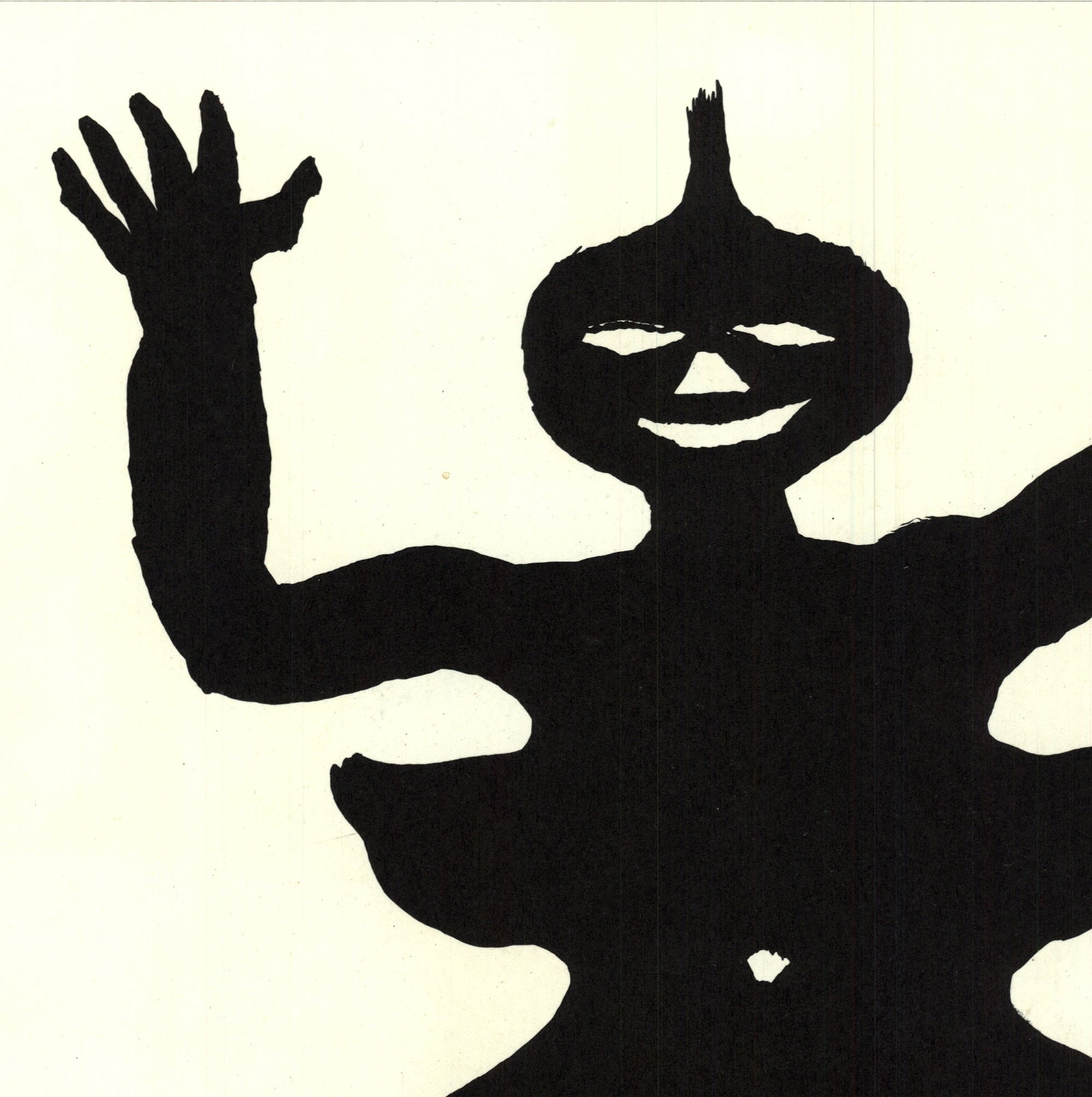 Alexander Calder - Three Legged Figure - 1975 Lithograph 11.75" x 11" - 2