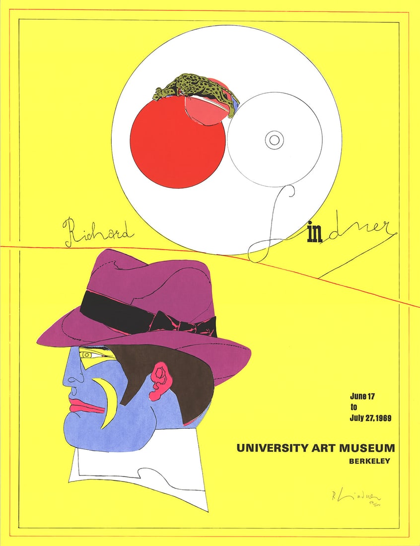 Richard Lindner - University Art Museum - 1969 Serigraph - SIGNED 30.5" x 23.25" (1 of 2)