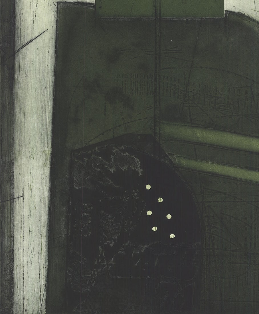 Karl Fred Dahmen - Untitled - 1971 Etching - SIGNED 41.75" x 25" - 4
