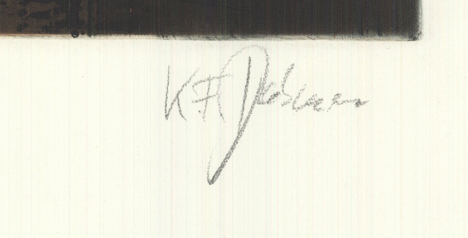 Karl Fred Dahmen - Untitled - 1971 Etching - SIGNED 41.75" x 25" - 2