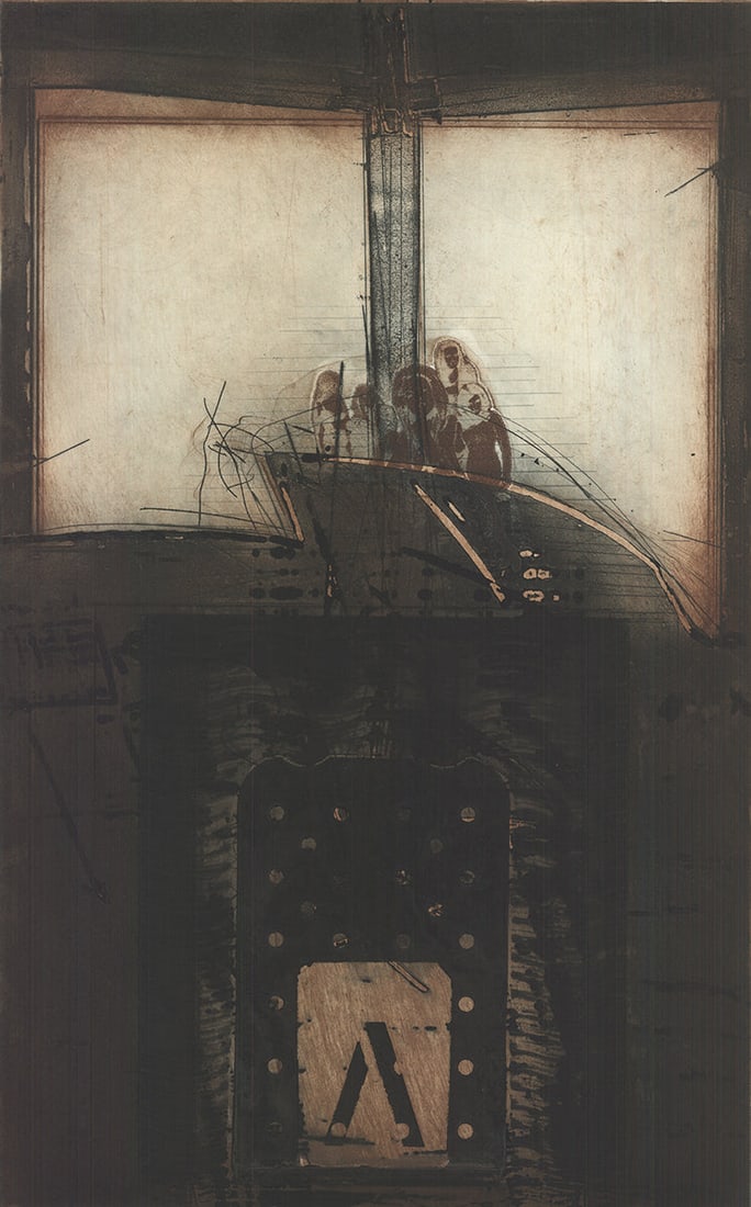 Karl Fred Dahmen - Untitled - 1971 Etching - SIGNED 41.75" x 25" - 3