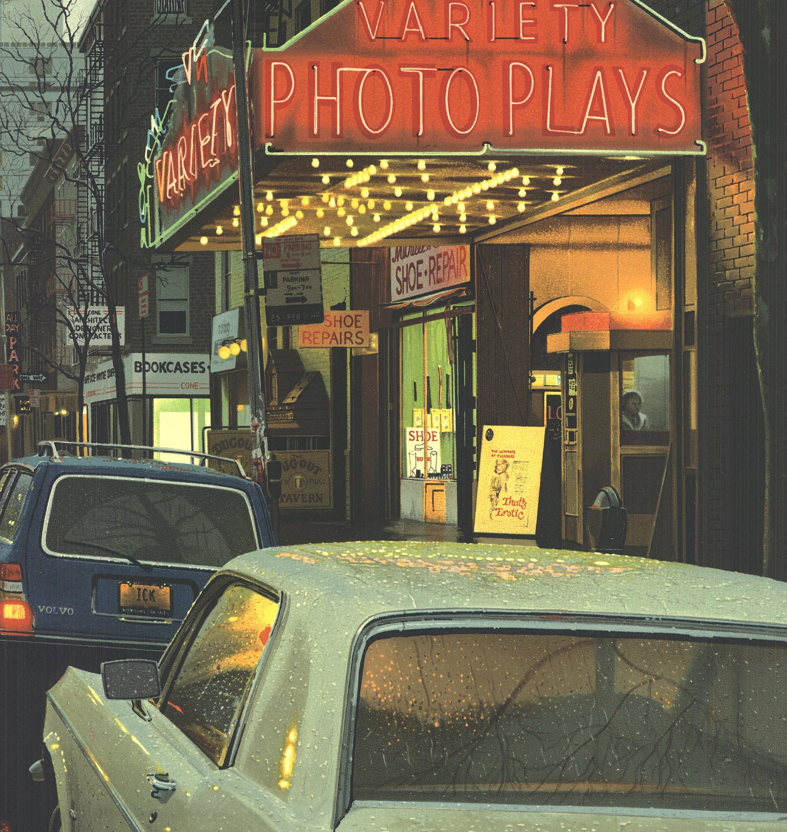 Davis Cone - Variety Photoplays, Soho - 1983 Lithograph - SIGNED 34.25" x 26" - 3