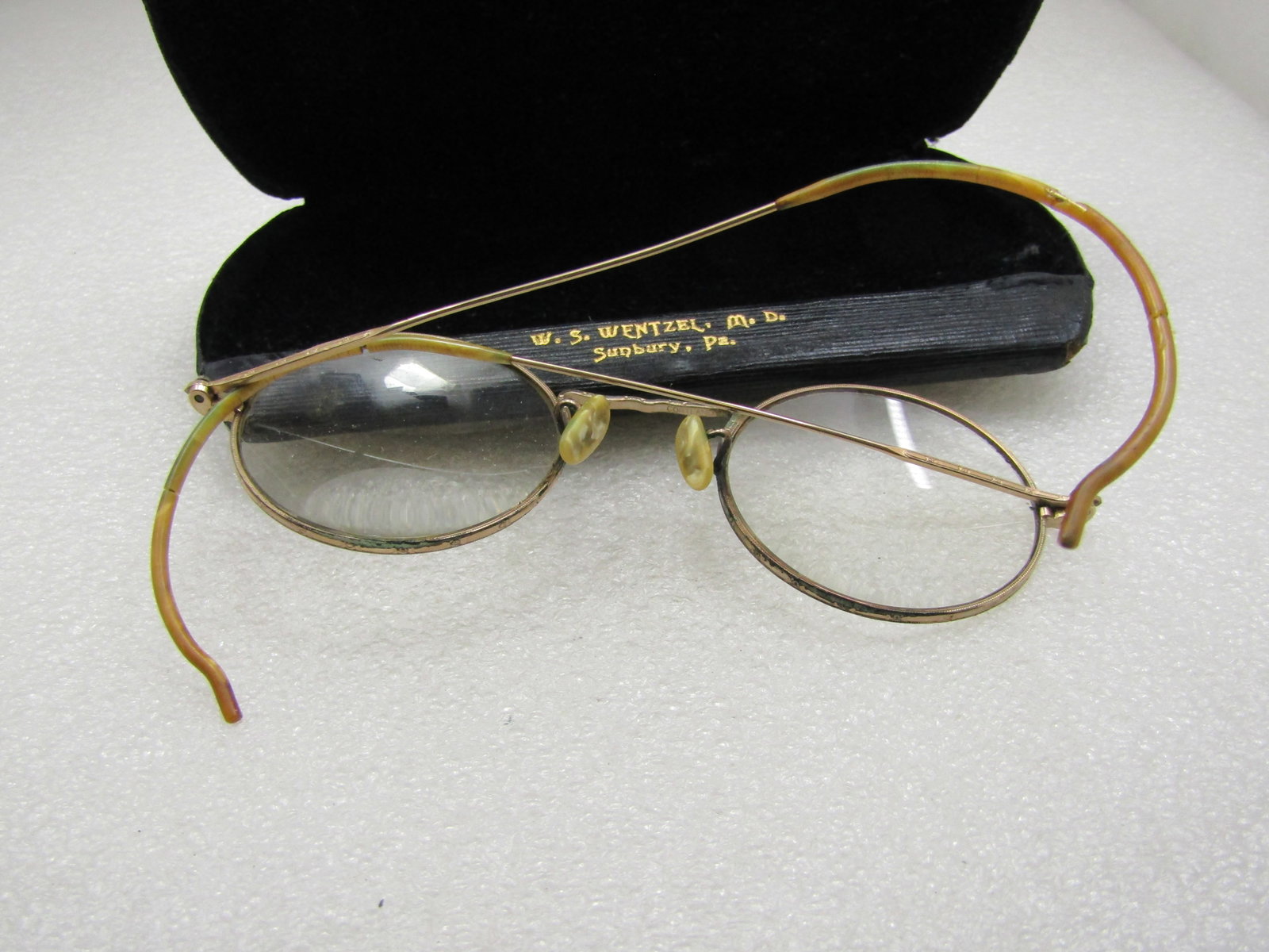 Vintage Cortland AO Early 1900's Eye Glasses in Case, 10kt G.F. - 5