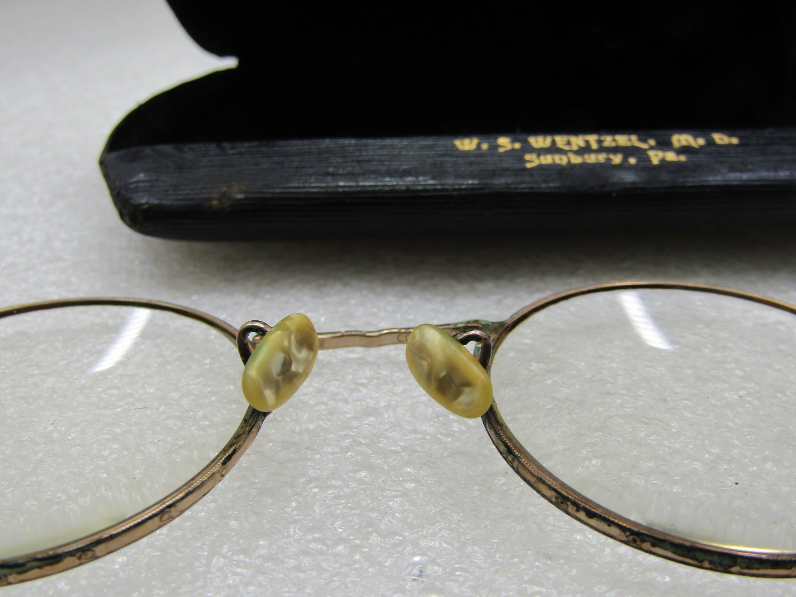 Vintage Cortland AO Early 1900's Eye Glasses in Case, 10kt G.F. - 6