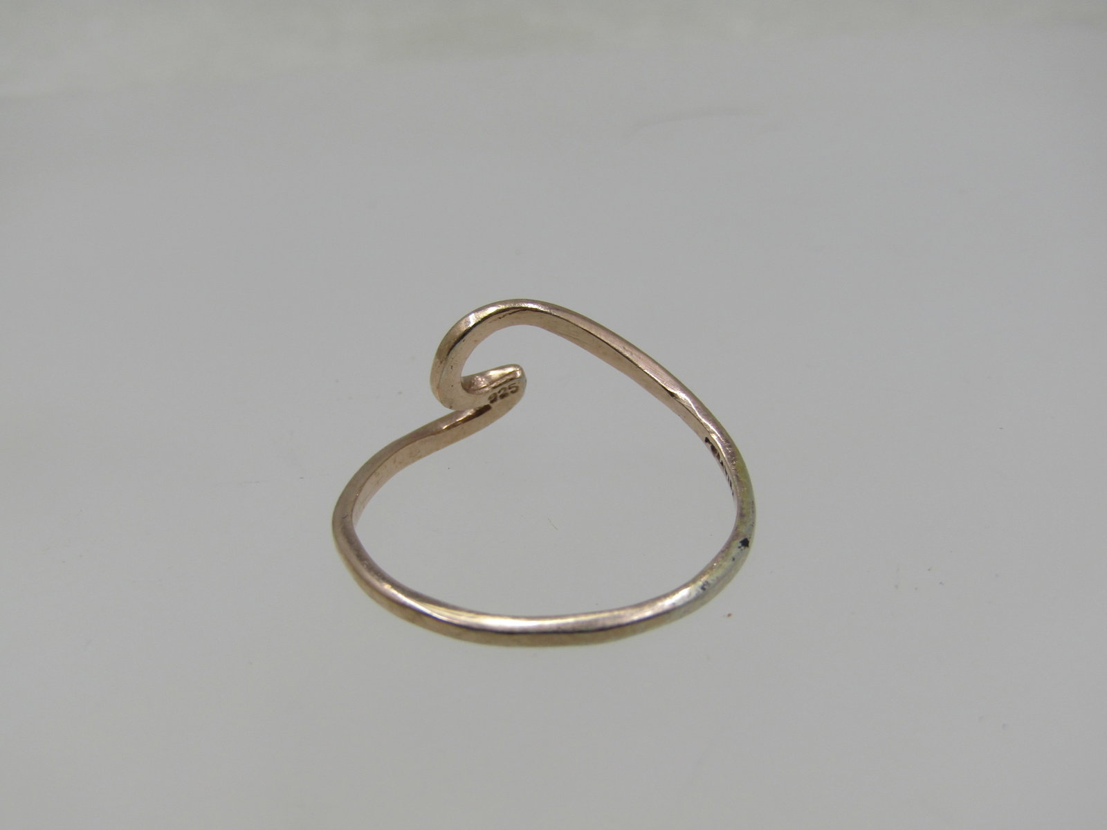 Vintage Sterling and 10kt G.F Wave Ring, Sz. 8, Signed Pura Vida - 4
