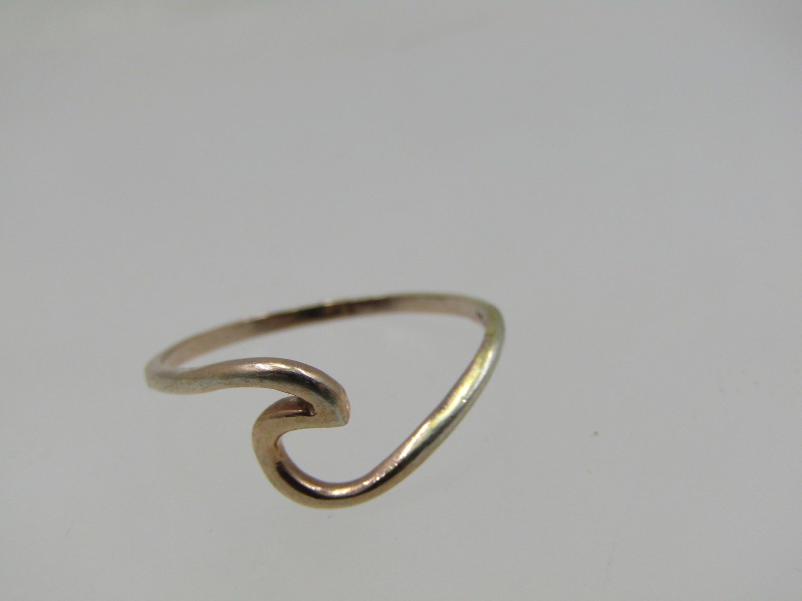Vintage Sterling and 10kt G.F Wave Ring, Sz. 8, Signed Pura Vida - 5