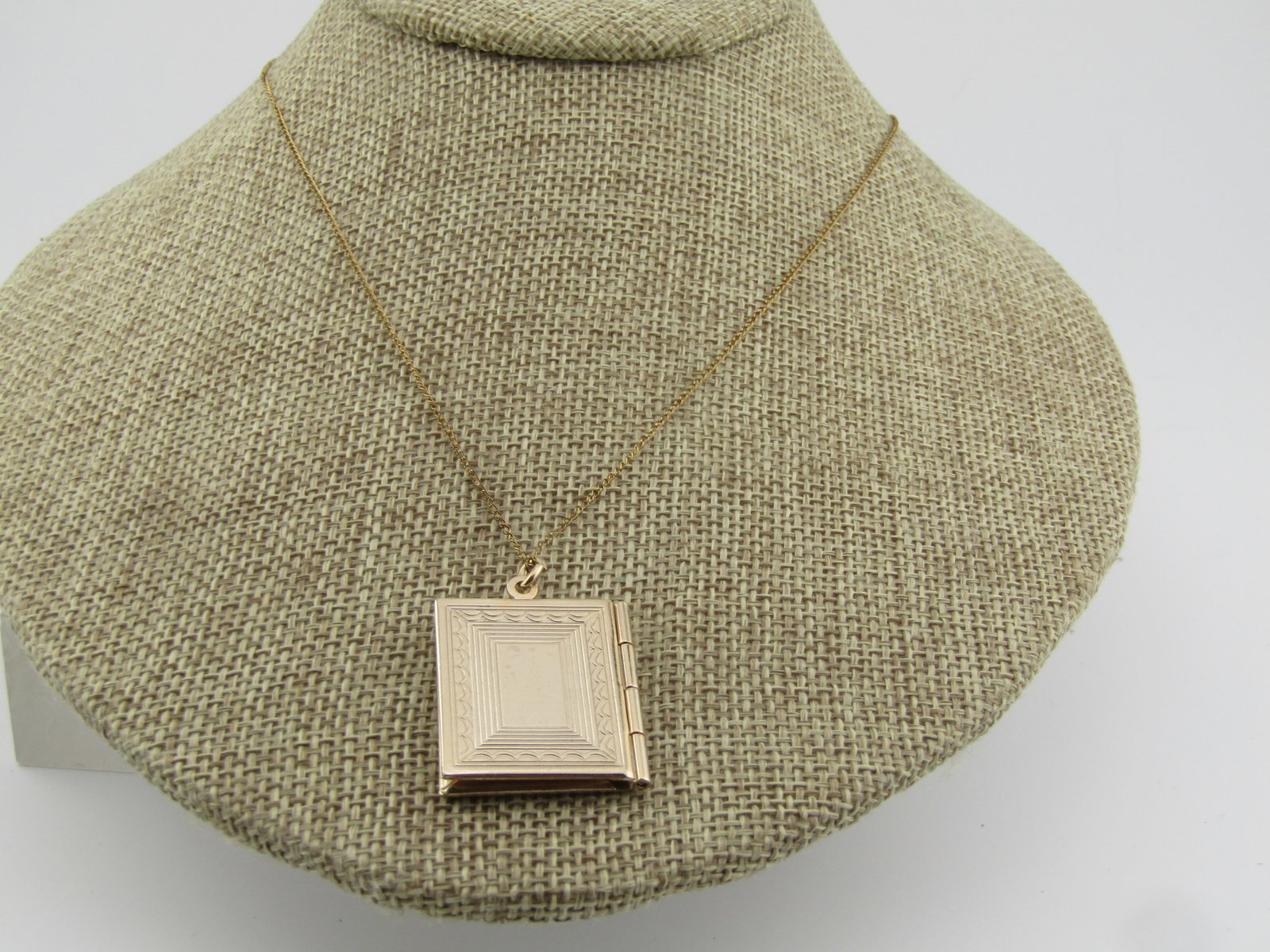 Vintage This is Your Life Book Locket Necklace, 18", 1960's-1970's - 3