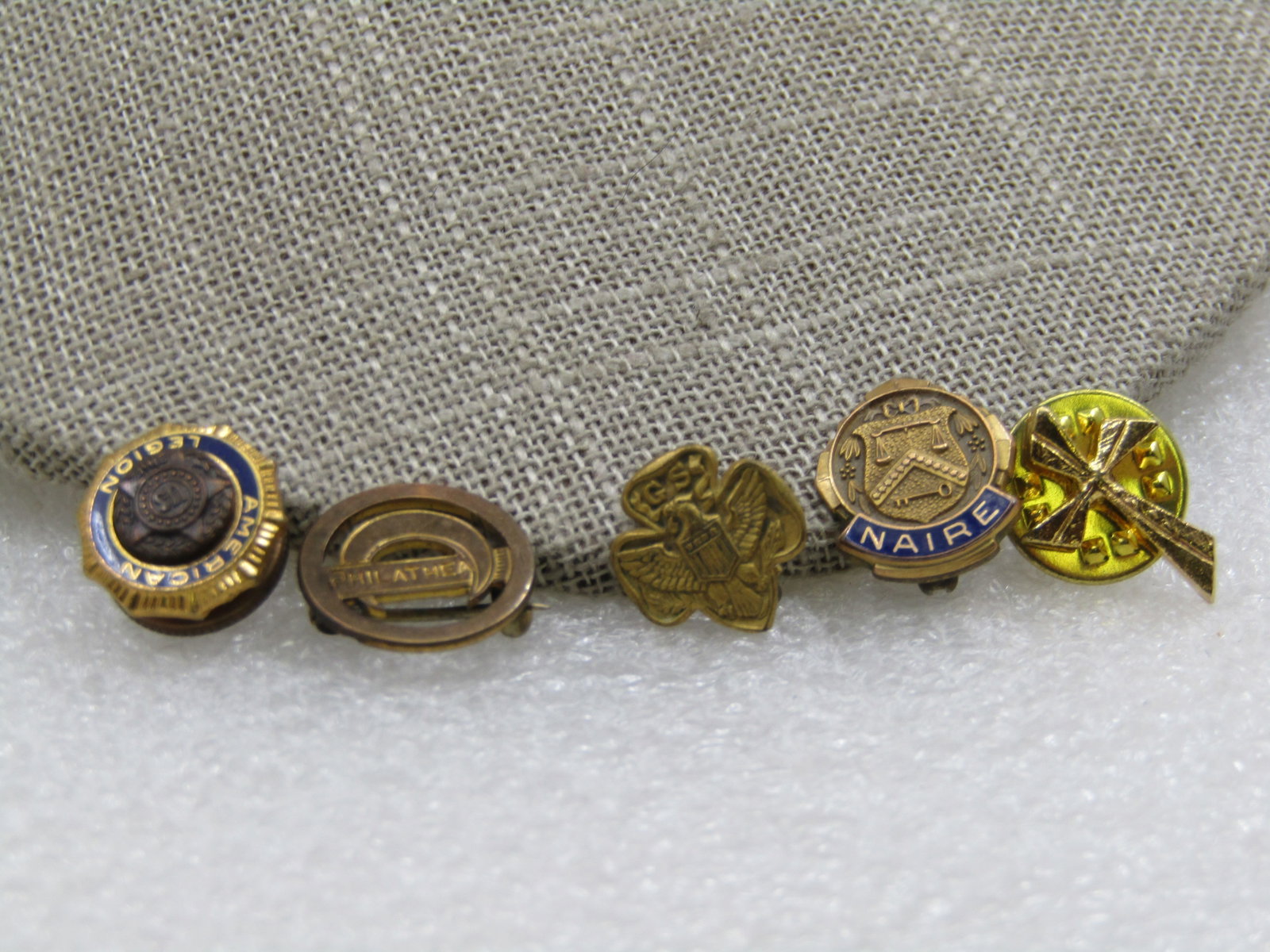 Vintage Lot American Legion, Nare, Philathea, Scouts, Cross Tack/Lapel Pins - 3