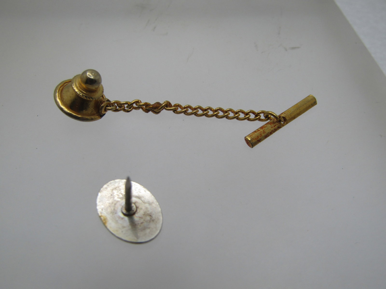 Vintage 12kt G.F. Bell Telephone Tie Clip and 3 Tie Tack Lot, 1940's-1960's - 7