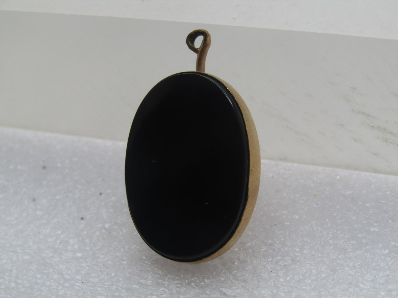 Vintage 12kt G.F. Onyx ,WRE Onyx Necklace, Bracelet, Earrings, 1940's-1950's, Signed WRE - 9
