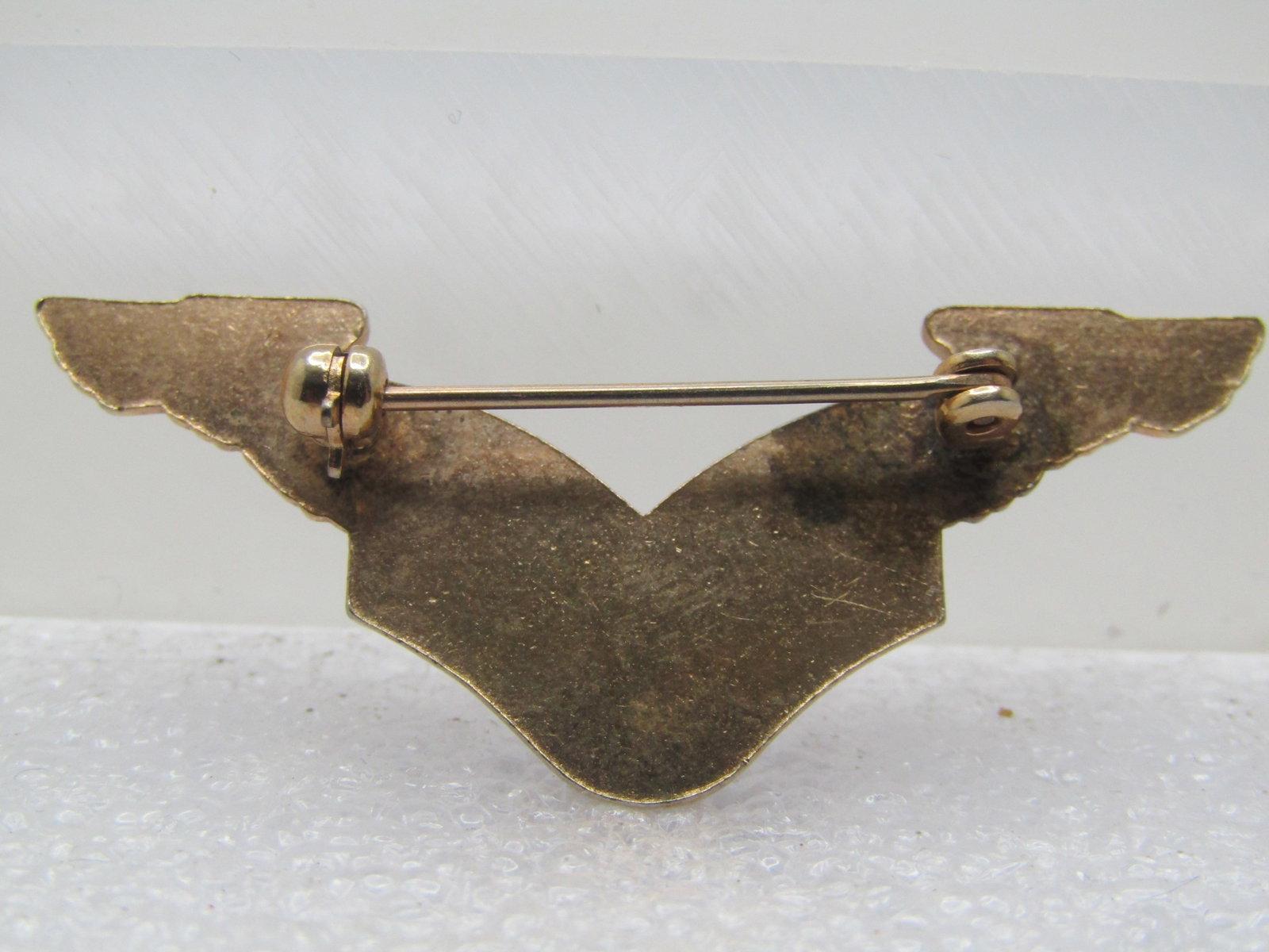 Vintage Enameled Air Force Wings Brooch, 1960's-1970's, 10kt G.F. - 4