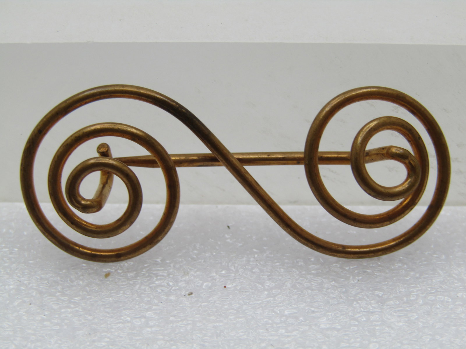 Vintage 10kt Gold Filled Coiled Brooch, C-Clas, 1920's-1930's (1 of 4)