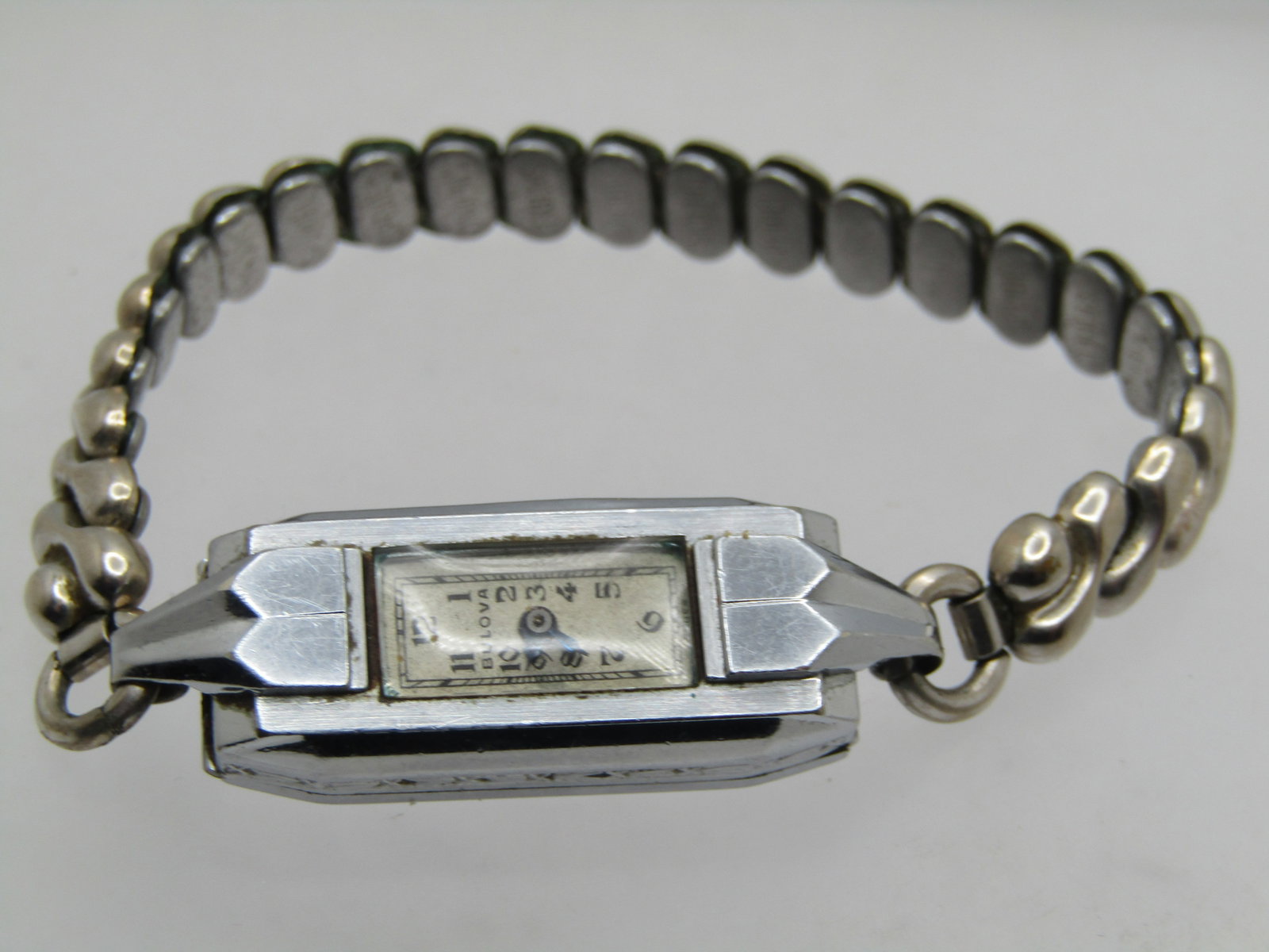 Antique Bulova Ladies Watch, Art Deco, Swiss, No Stem, 10kt GF. (1 of 8)