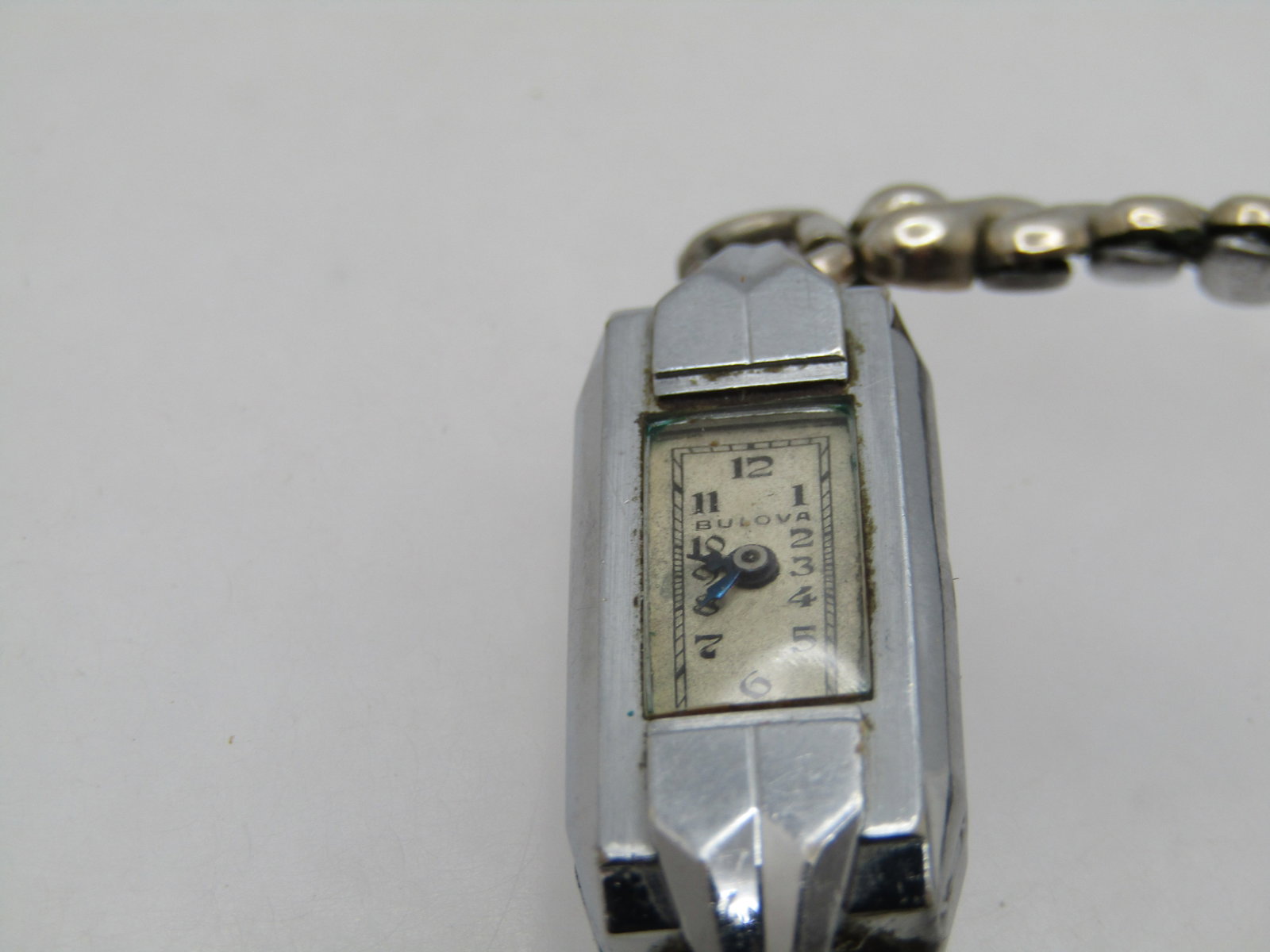 Antique Bulova Ladies Watch, Art Deco, Swiss, No Stem, 10kt GF. - 3