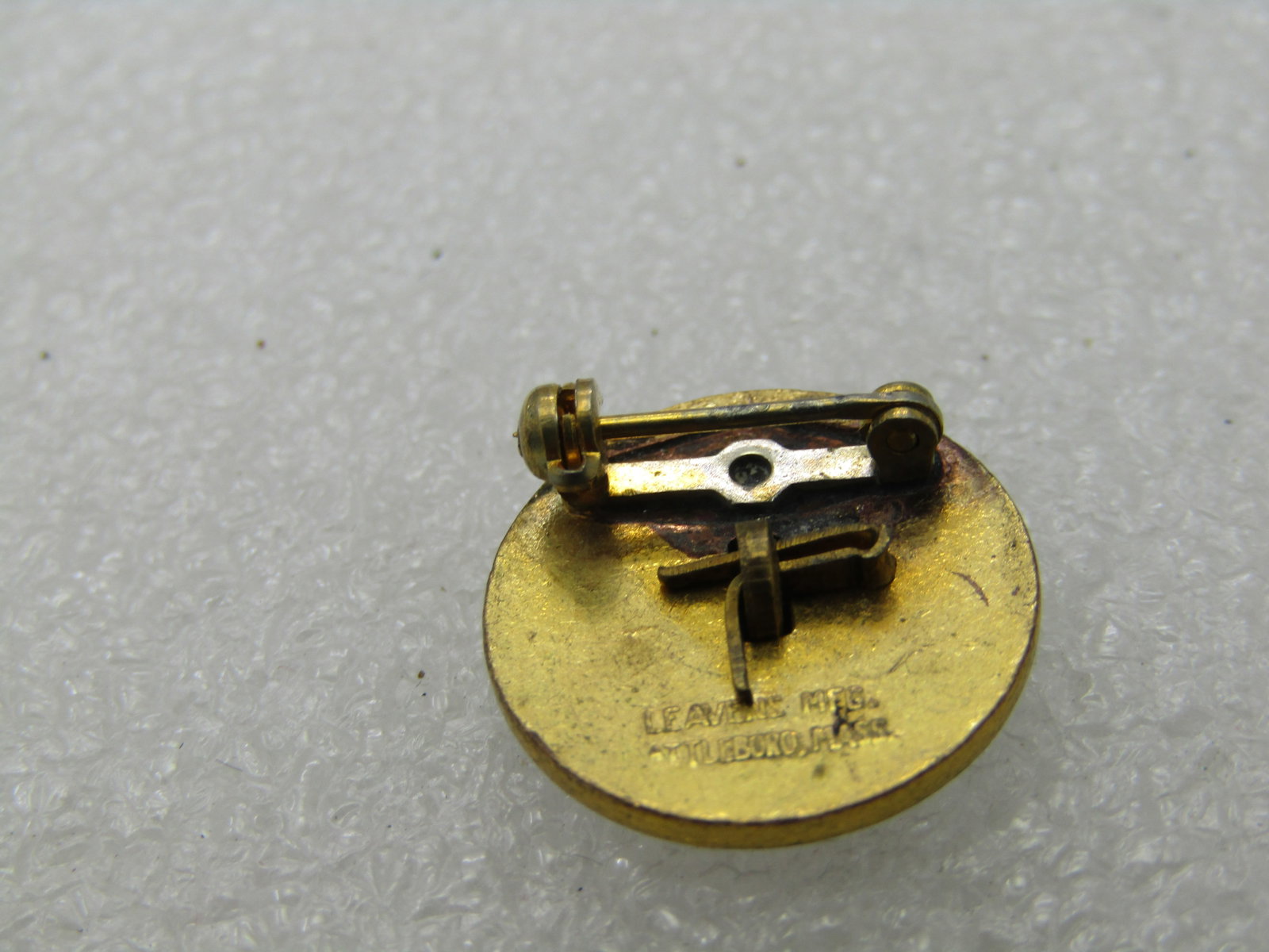 Vintage Enameled My Record 1 Years Membership Brooch, 5/8", Gold Filled - 4