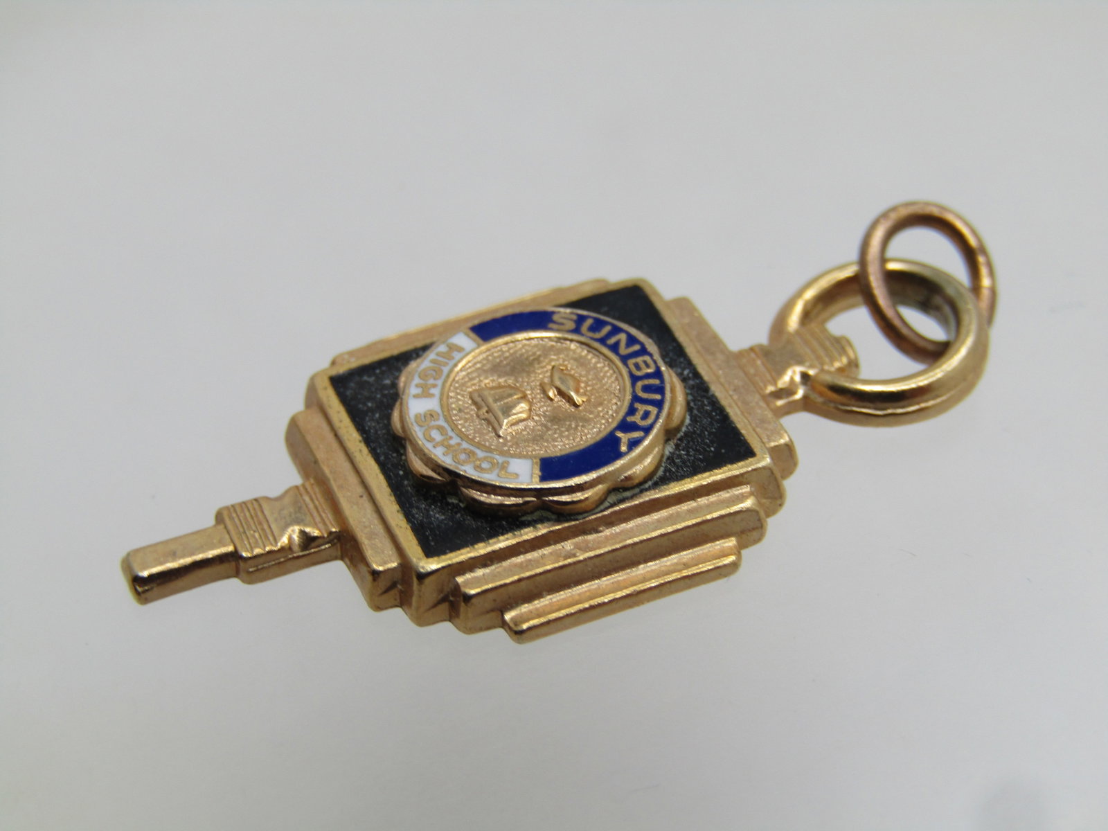 Vintage Sunbury High School Fob/Charm, 10kt G.F., 1960's-1970's - 2