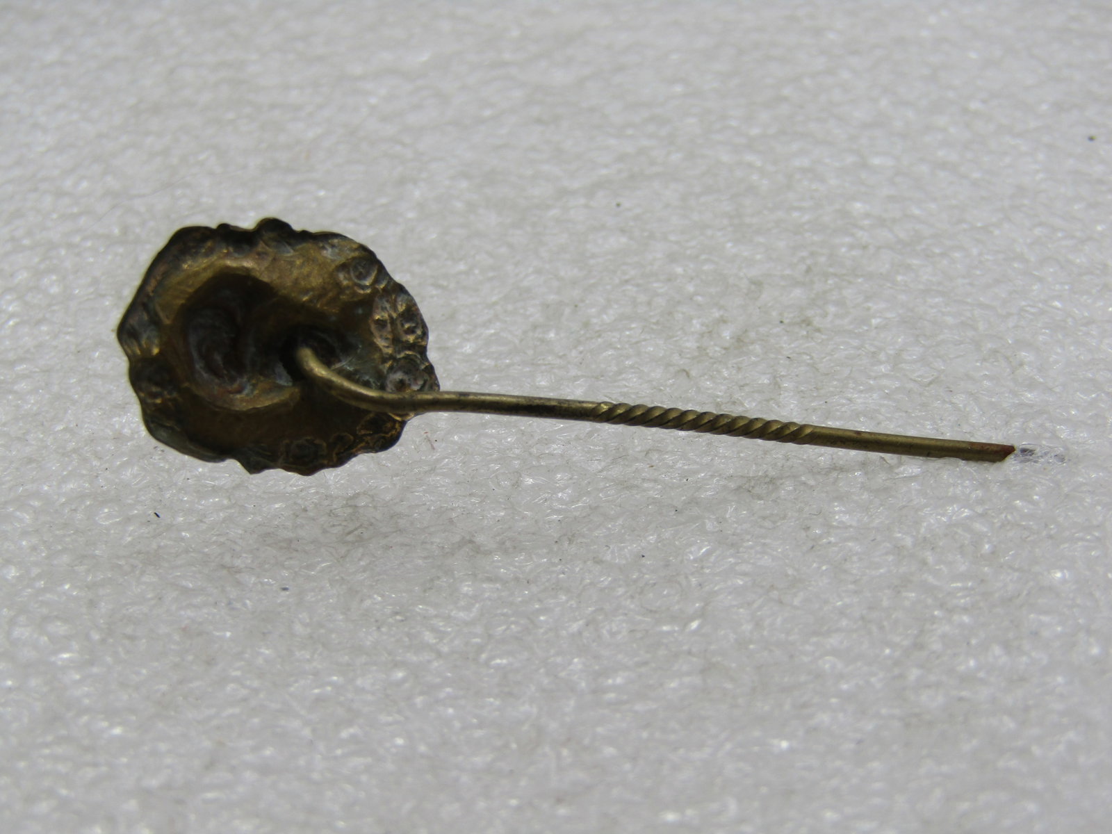 Art Nouveau Repousse Woman Stick Pin, 2.25" long. - 4