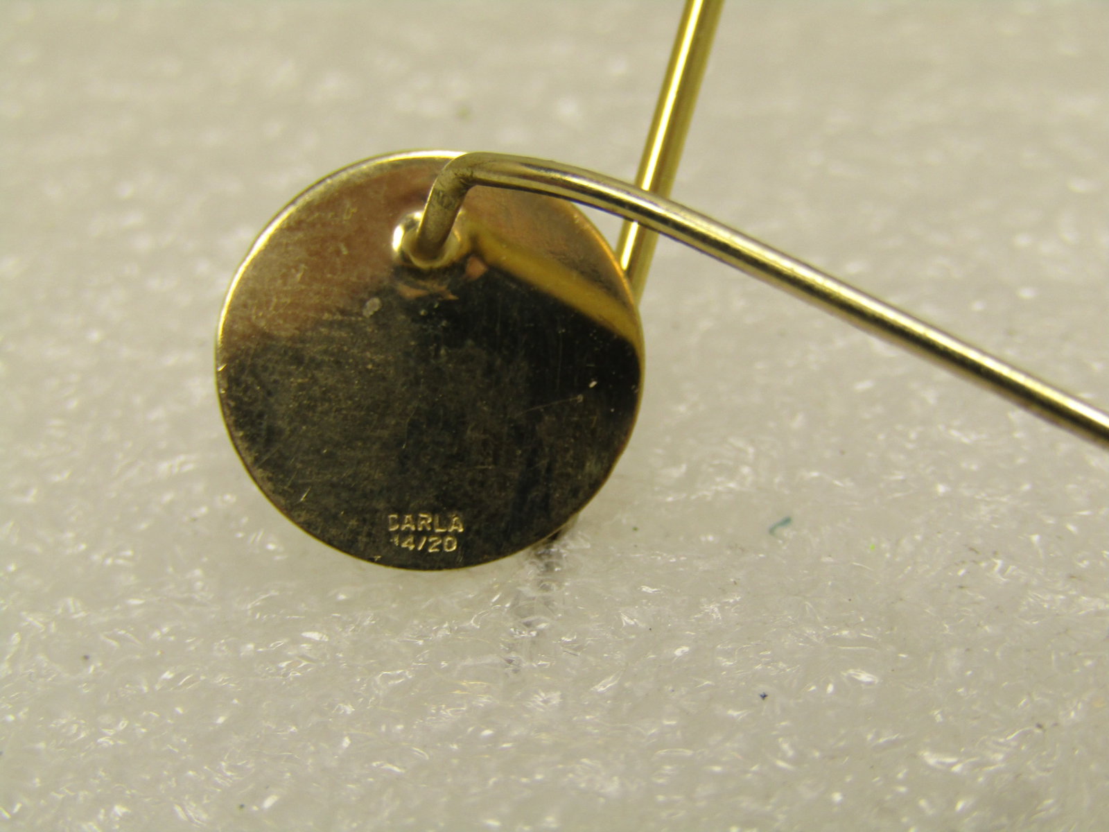 Vintage Cameo and Initial K Stick Pins, 1960's-1970's - 5