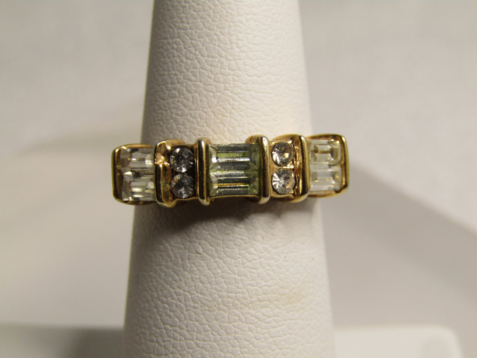 Vintage 10kt G.F. CZ Ring, Sz. 6, 1980's-1990's (1 of 5)