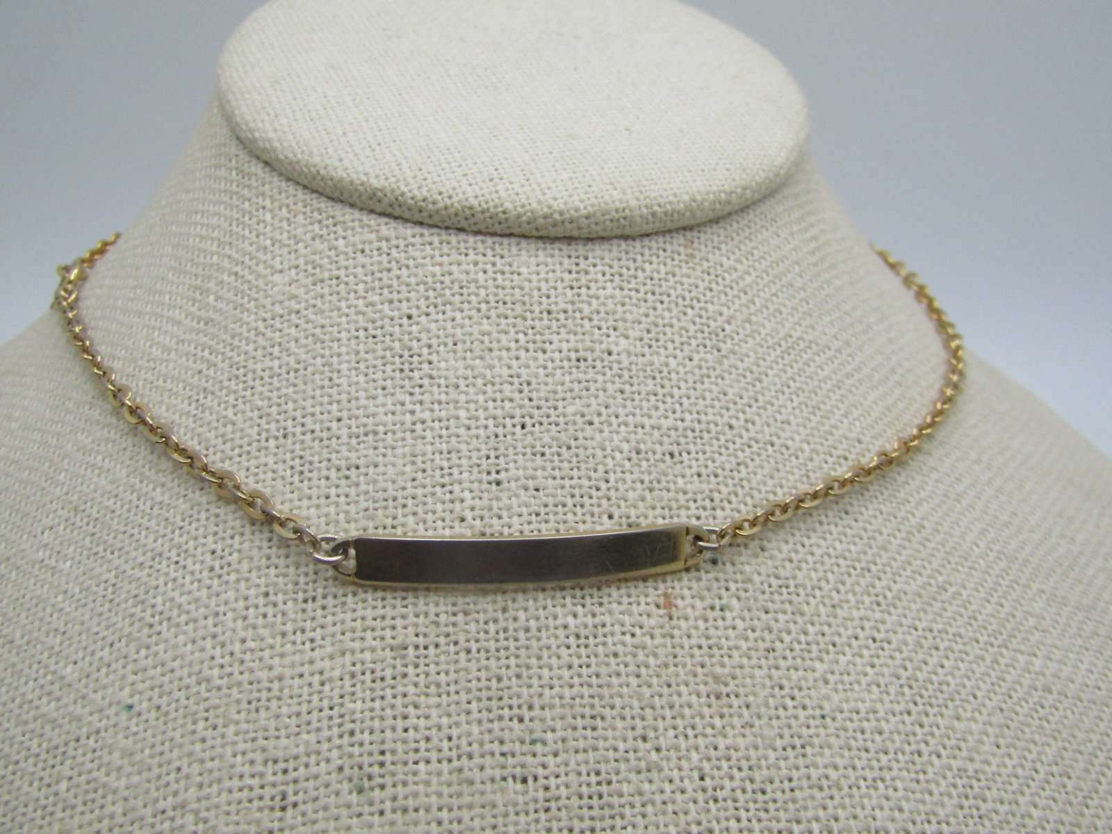 Vintage 10kt GF ID Bracelet, Wrapped Chain, 14", Speidel - 5