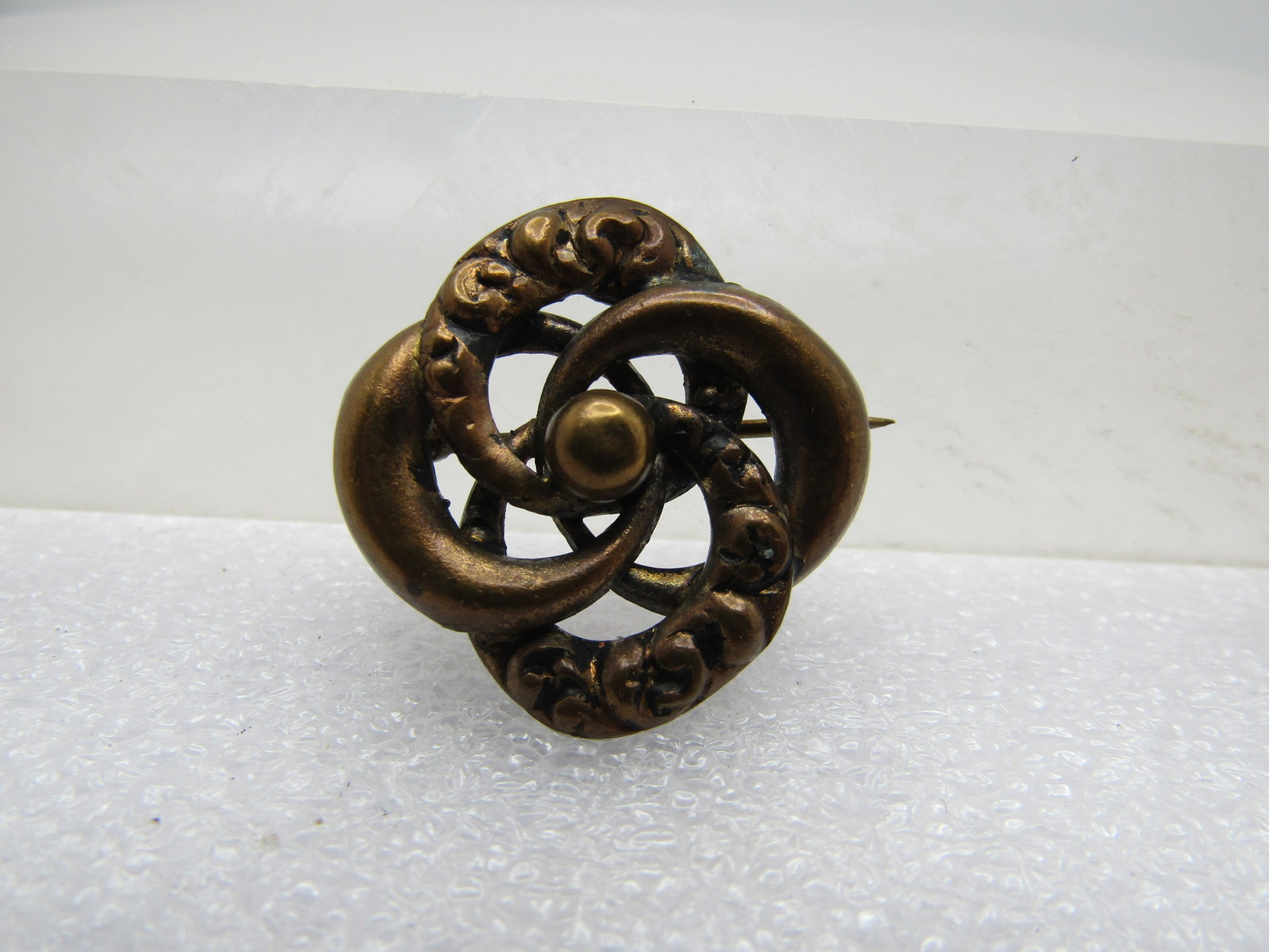 Victorian 10kt G.F. Love Knot Brooch, 1800's-1910, C-Clasp (1 of 4)
