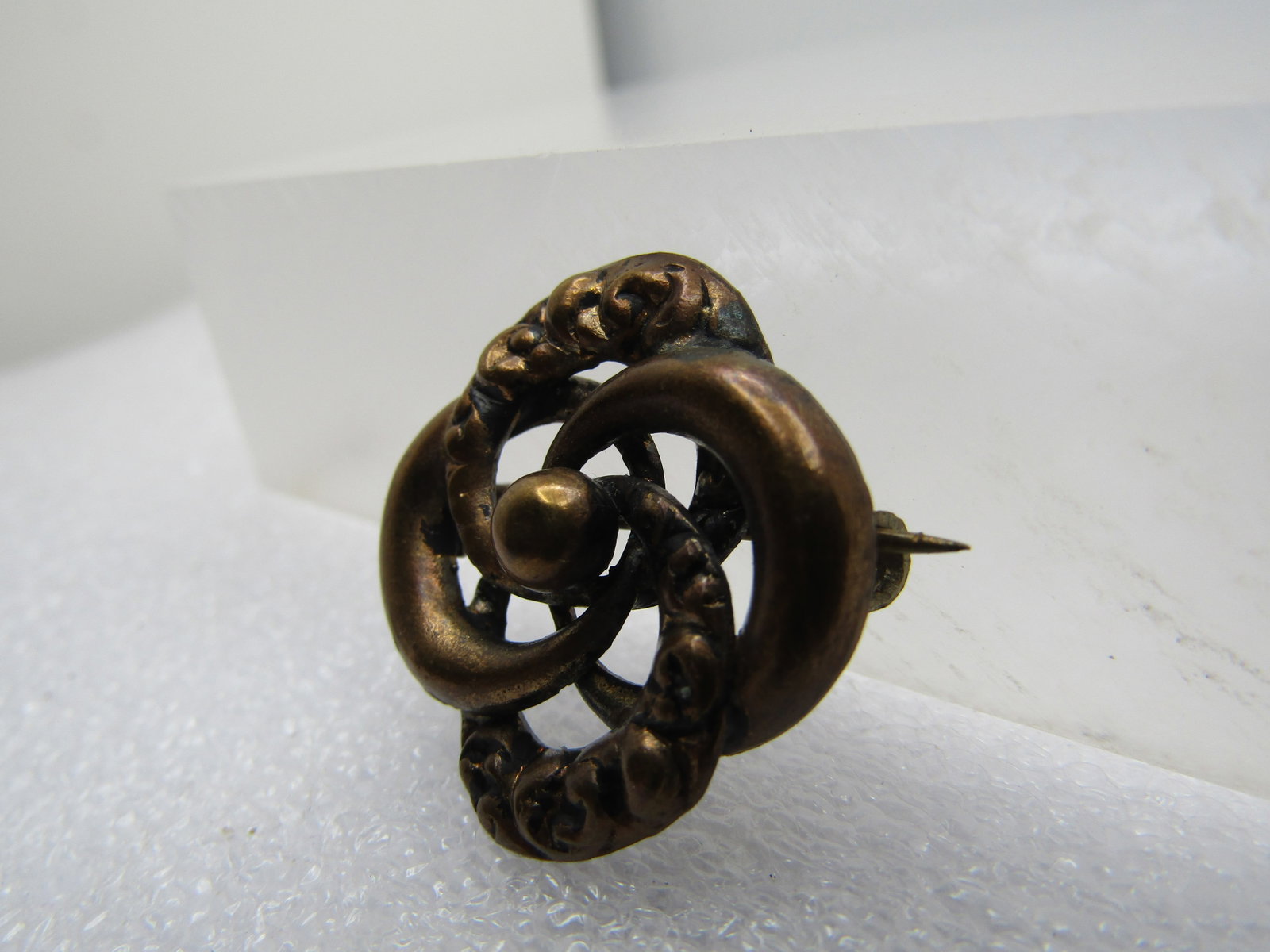 Victorian 10kt G.F. Love Knot Brooch, 1800's-1910, C-Clasp - 3