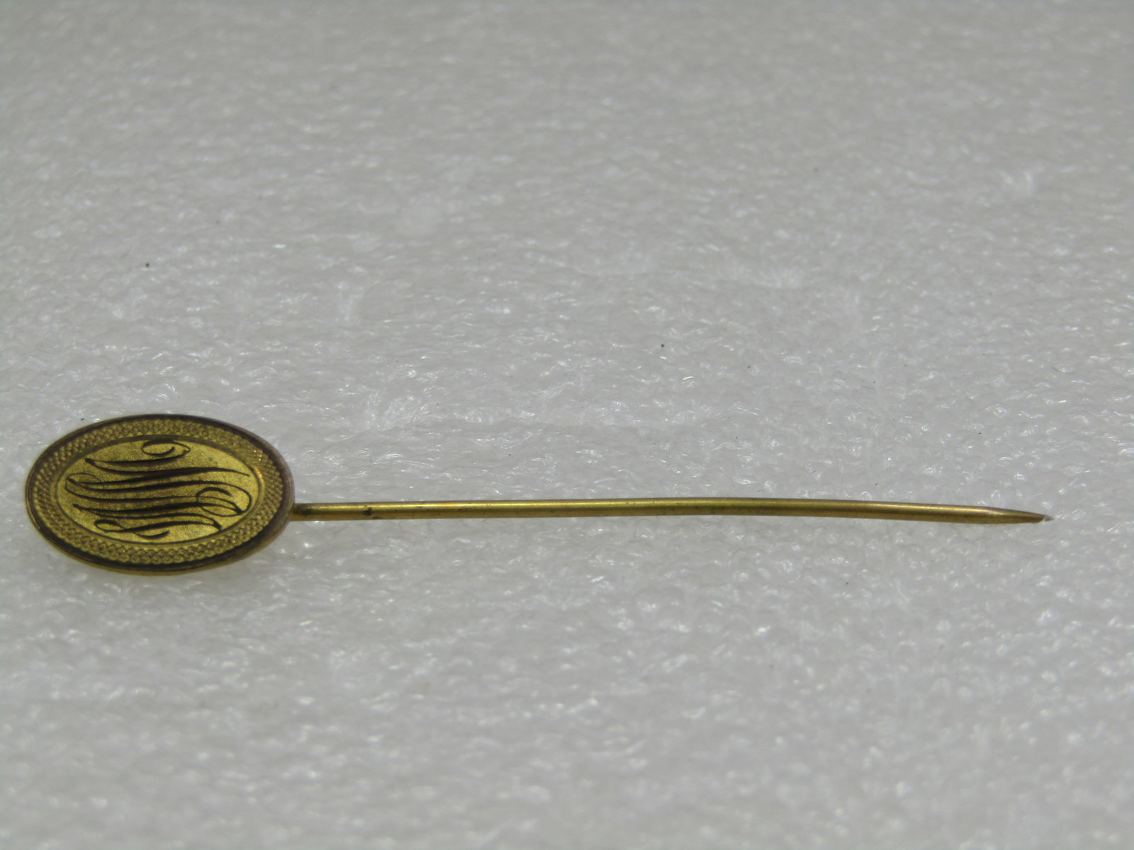 Vintage 10kt G.F. Wngraved WMC Stick Pin. 1940's (1 of 3)