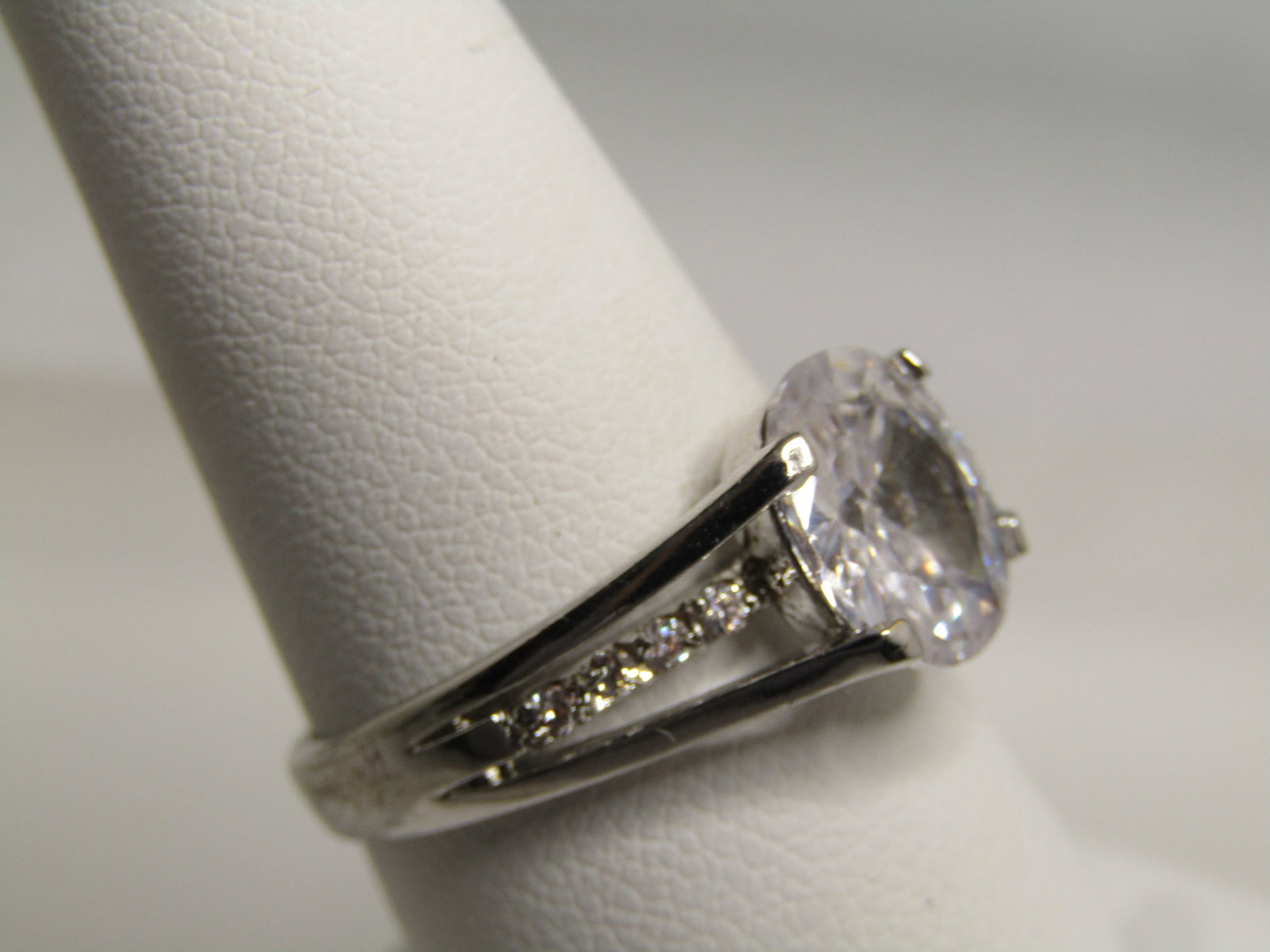Vintage Amethyst Baguette Stepped Ring, Sz. 8, Avon, 1970's-1980's, Gold Plated - 2