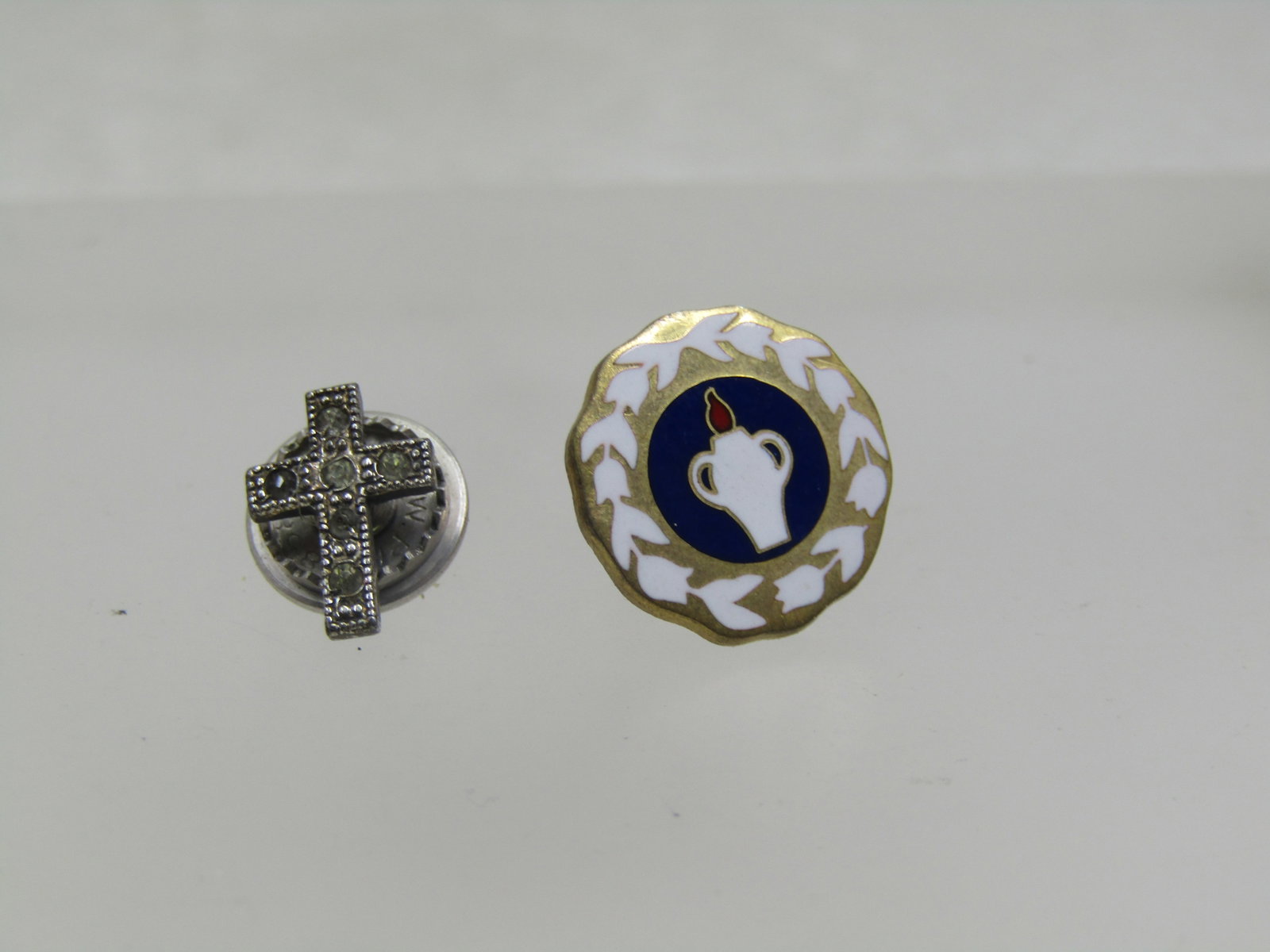 Vintage 10kt GF and Sterling Gideon's and Cross Tack/Lapel Pins - 2