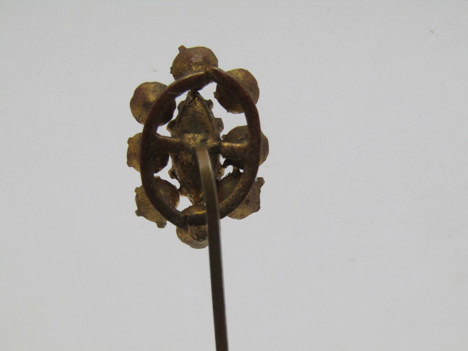 Vintage Faux Opal and Paste Stick Pin, 1800's-1920's, 10kt G.F. - 4
