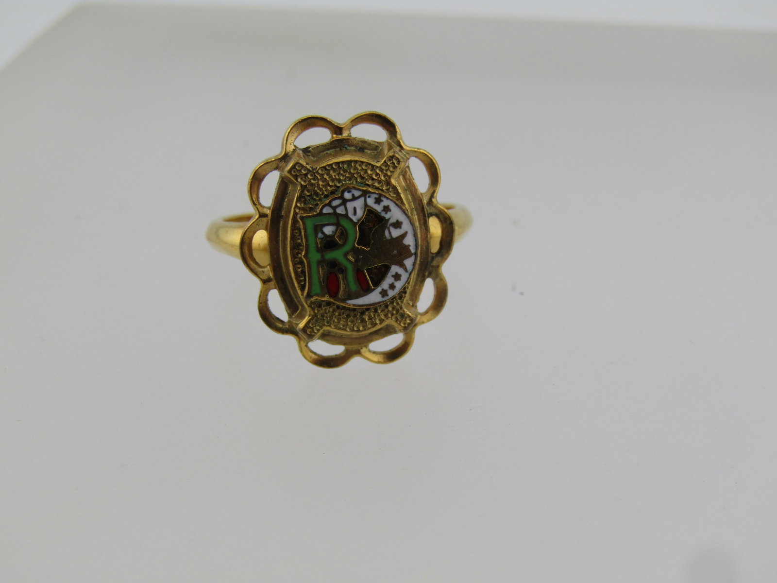Vintage 10kt G.F. Daughters of Rebecca Ring, Adjustable, Clark and Combs, 1960's-1970's (1 of 5)