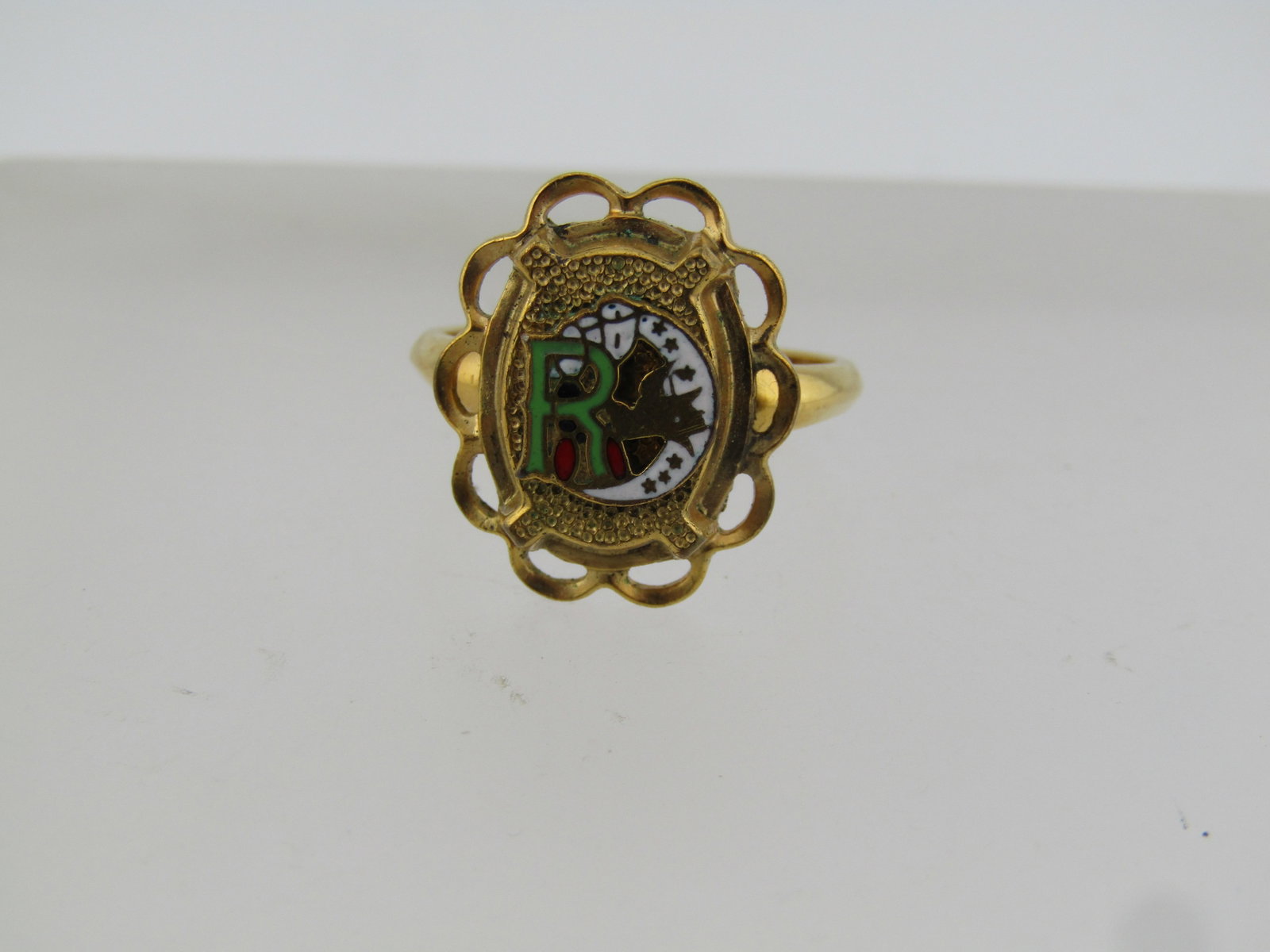 Vintage 10kt G.F. Daughters of Rebecca Ring, Adjustable, Clark and Combs, 1960's-1970's - 2