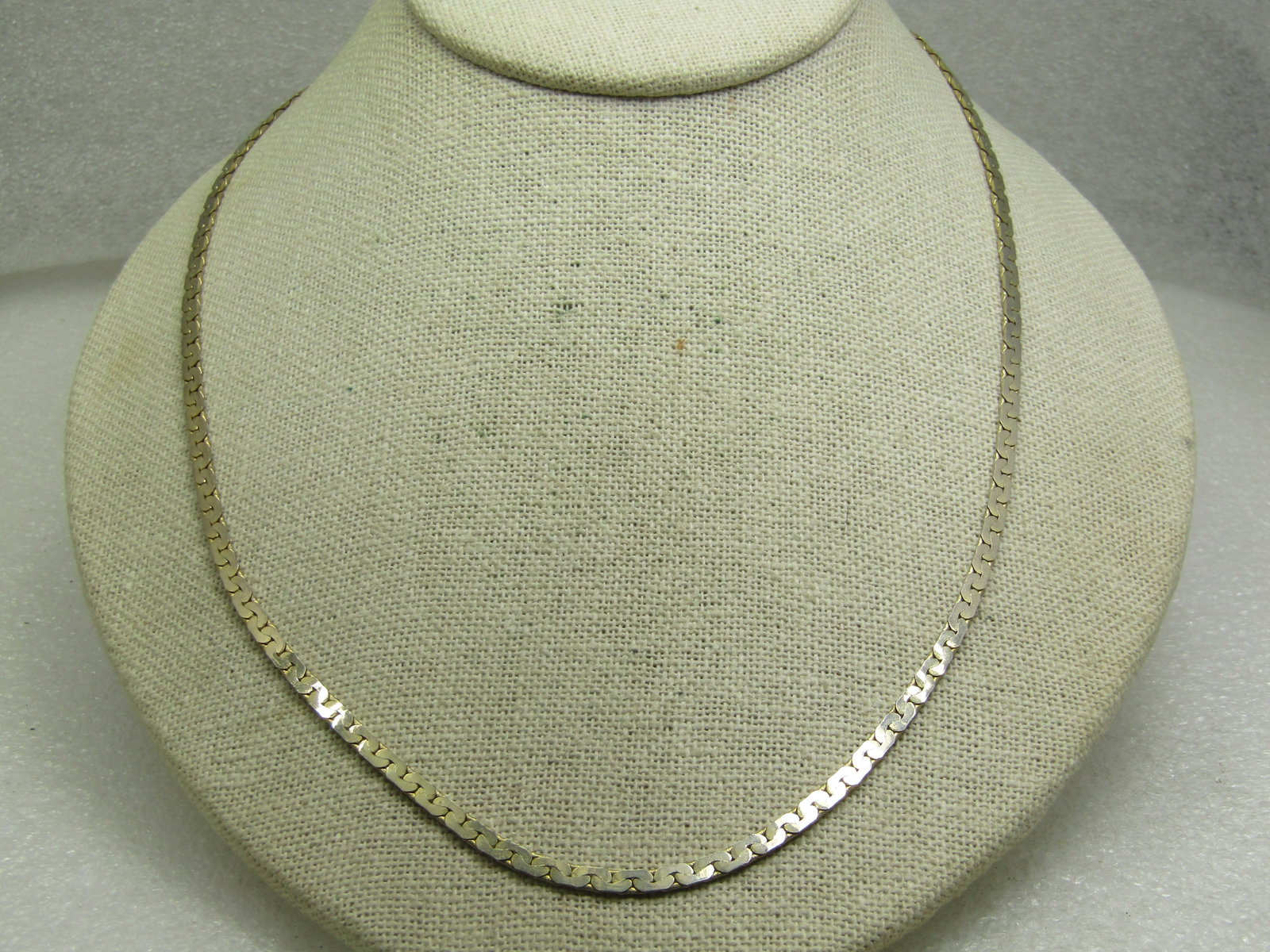 Vintage 3mm S Link Necklace, 24", 1980's, Signed T (1 of 5)