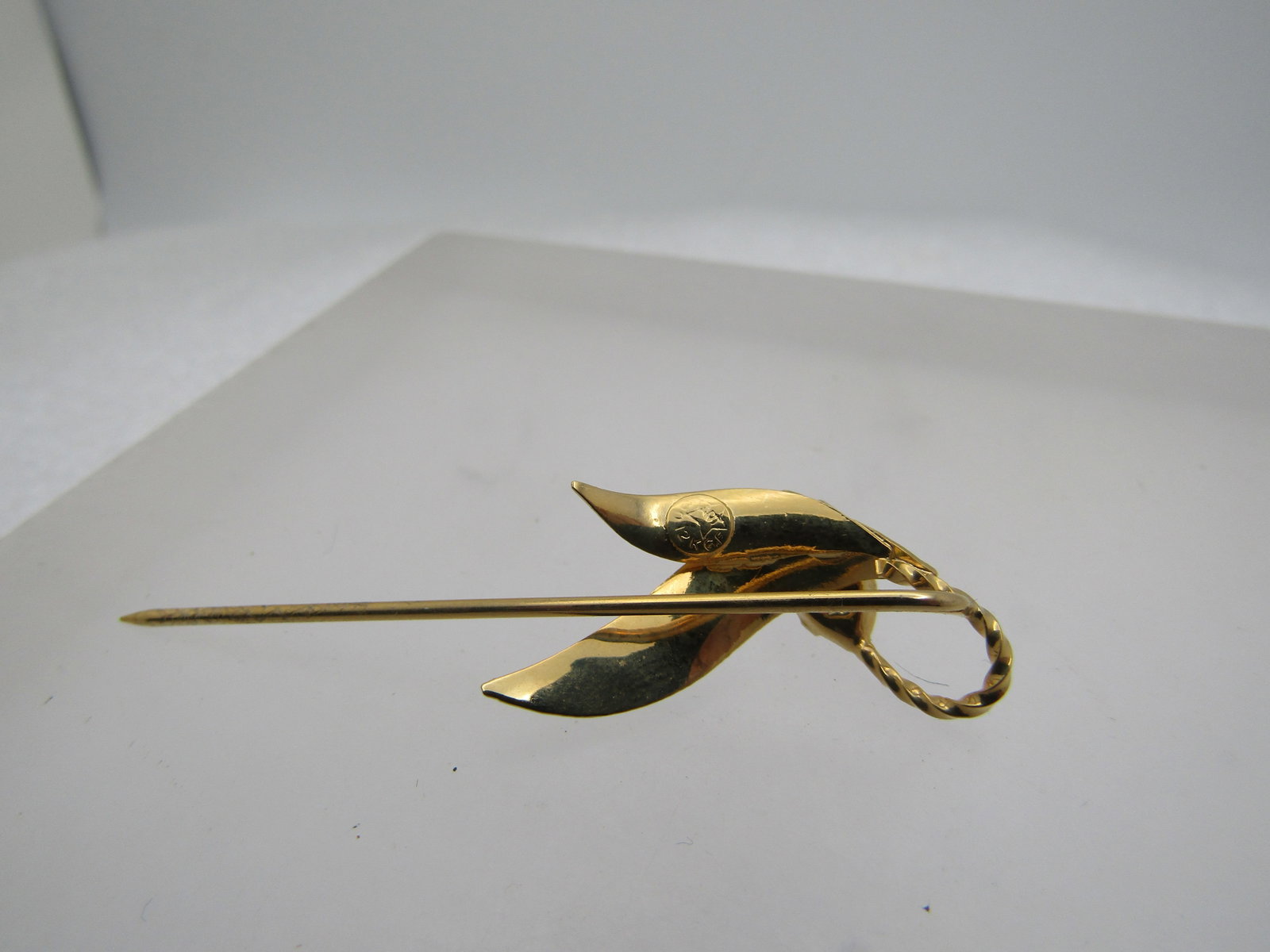 Vintage Genuine Opal Stick Pin, Gold Filled, Original Box, 1960's-1970's - 5
