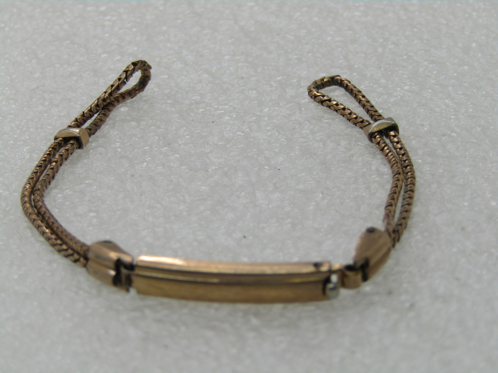 Vintage 12kt GF and .800 Sterling Watch Band, Women's Bracelet Style, Signed JB (1 of 6)