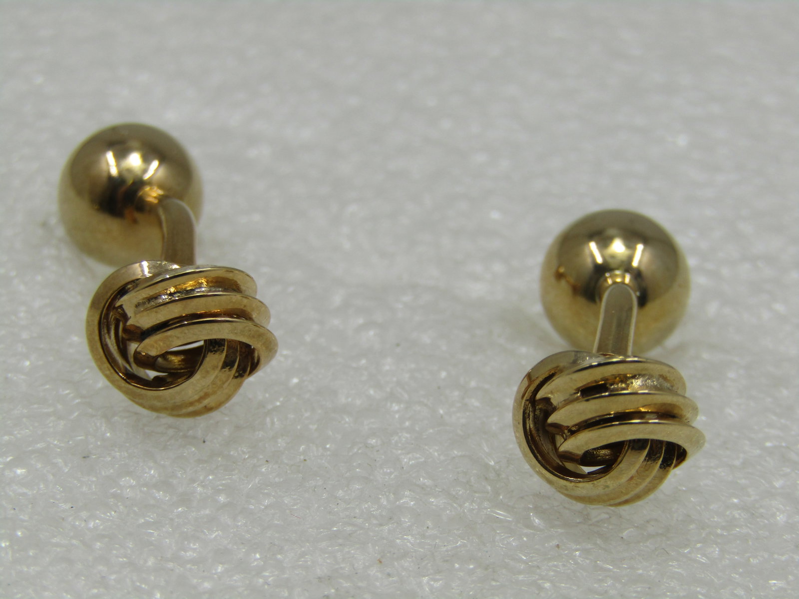Vintage Love Knot Cufflinks, Tuxedo Style, 1" - 6