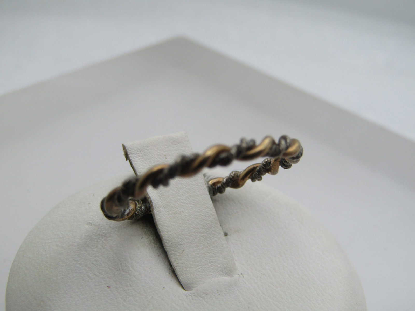 Vintage Sterling Gold Plated Twisted Ring, Sz. 7, 1960's-1970's - 2