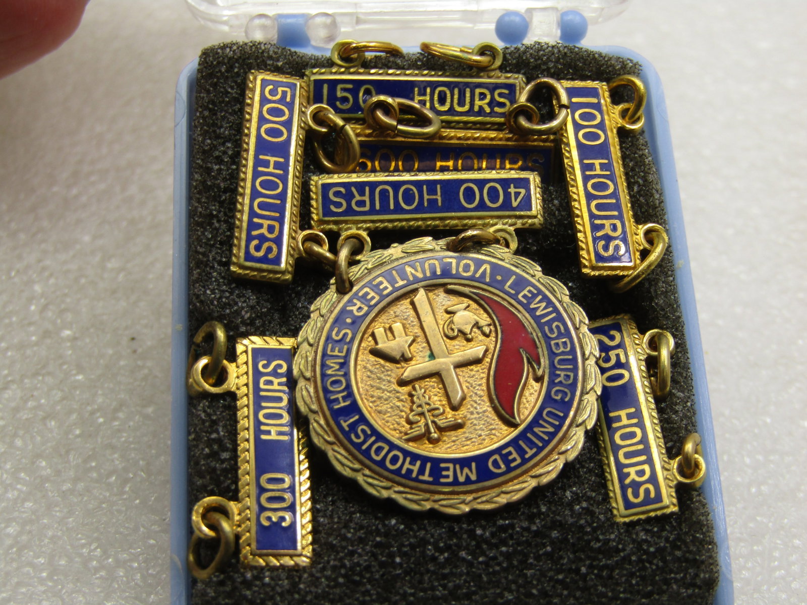 Vintage Lewisburg United Methodist Volunteer Service Pins - 2