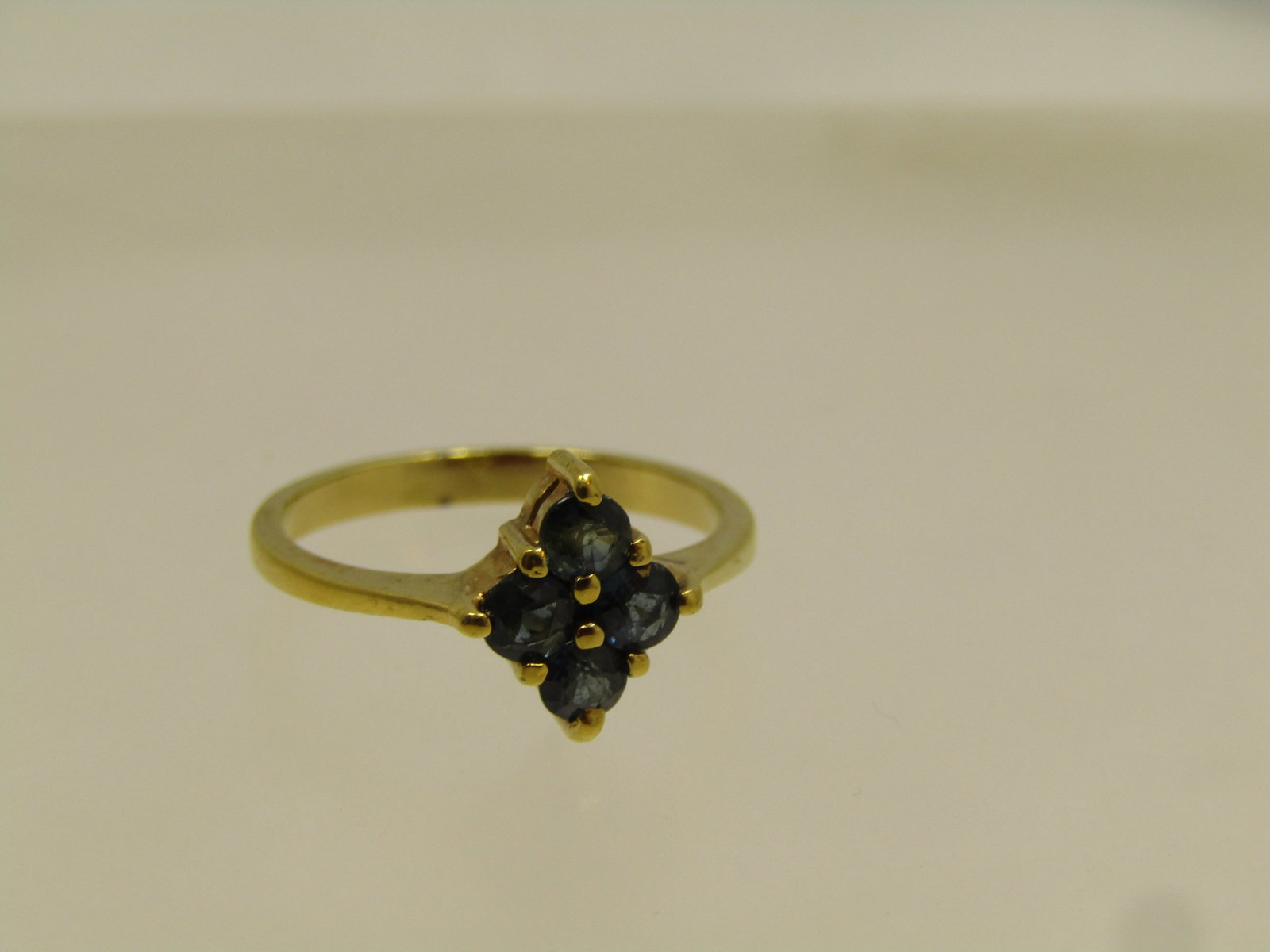Vintage 10KT.G.F. Blue Topaz Ring, Sz. 5.25. 1980's - 4