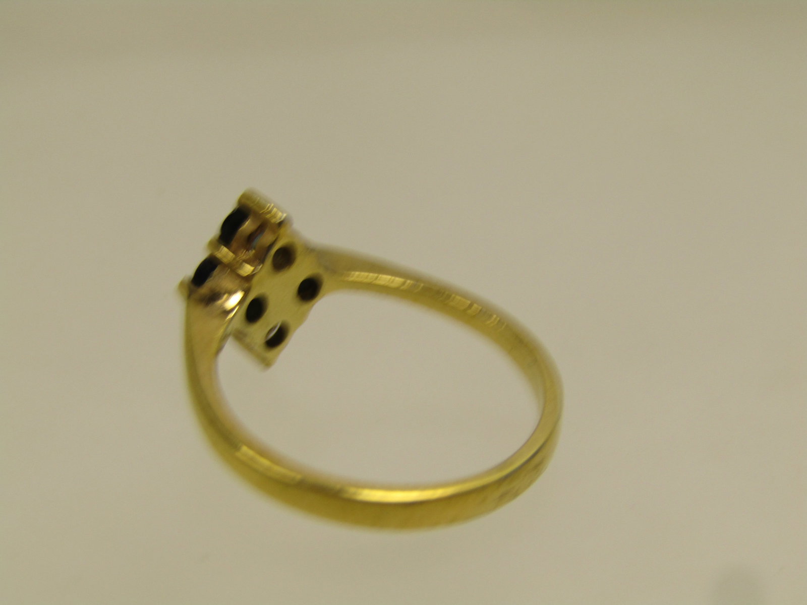Vintage 10KT.G.F. Blue Topaz Ring, Sz. 5.25. 1980's - 5
