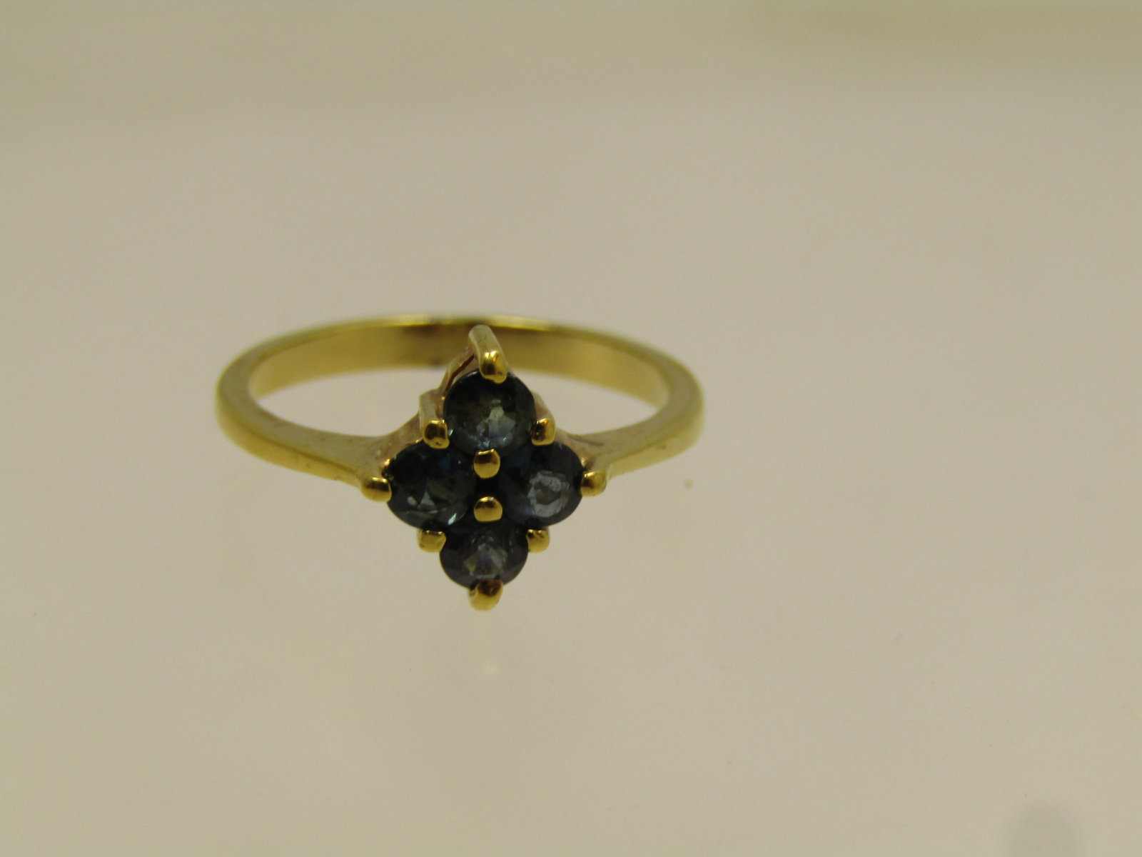 Vintage 10KT.G.F. Blue Topaz Ring, Sz. 5.25. 1980's - 6