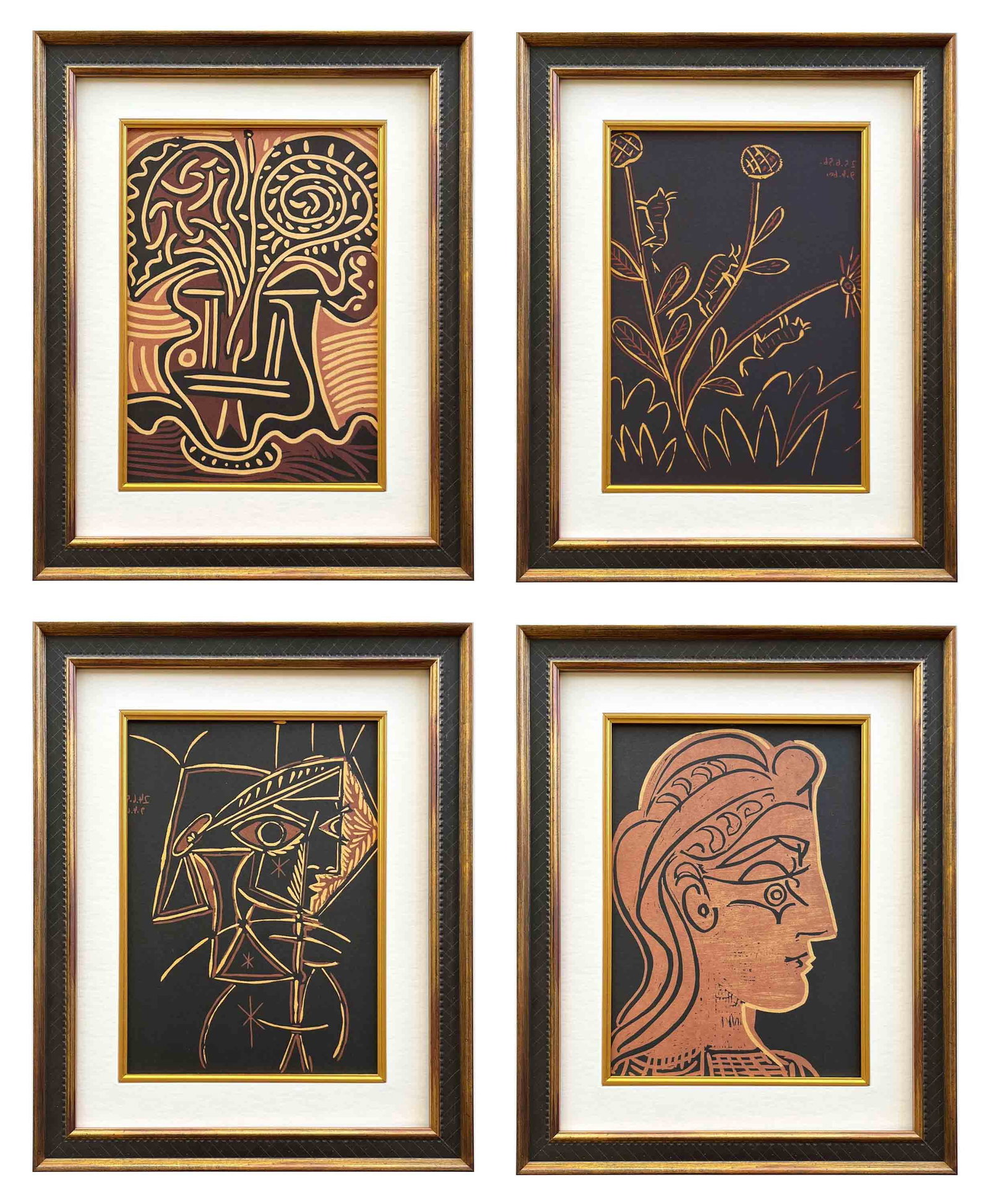 Pablo Picasso Set of four prints 2-11-44-45 (1 of 1)