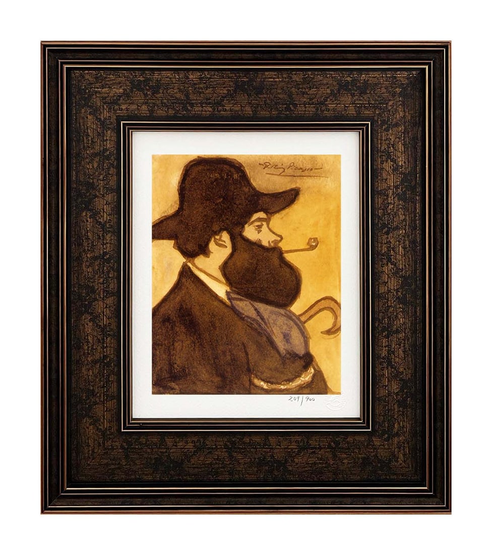 Pablo Picasso Portrait of Herman Limited Edition Framed: Artist: Pablo Picasso Country: Spain Title: Portrait of Herman Medium: Giclees Marks: Limited Edition numbered, not signed Paper: Arches paper 10 x 8 inches Printed: 2002 in the USA by the Fine Art Mu